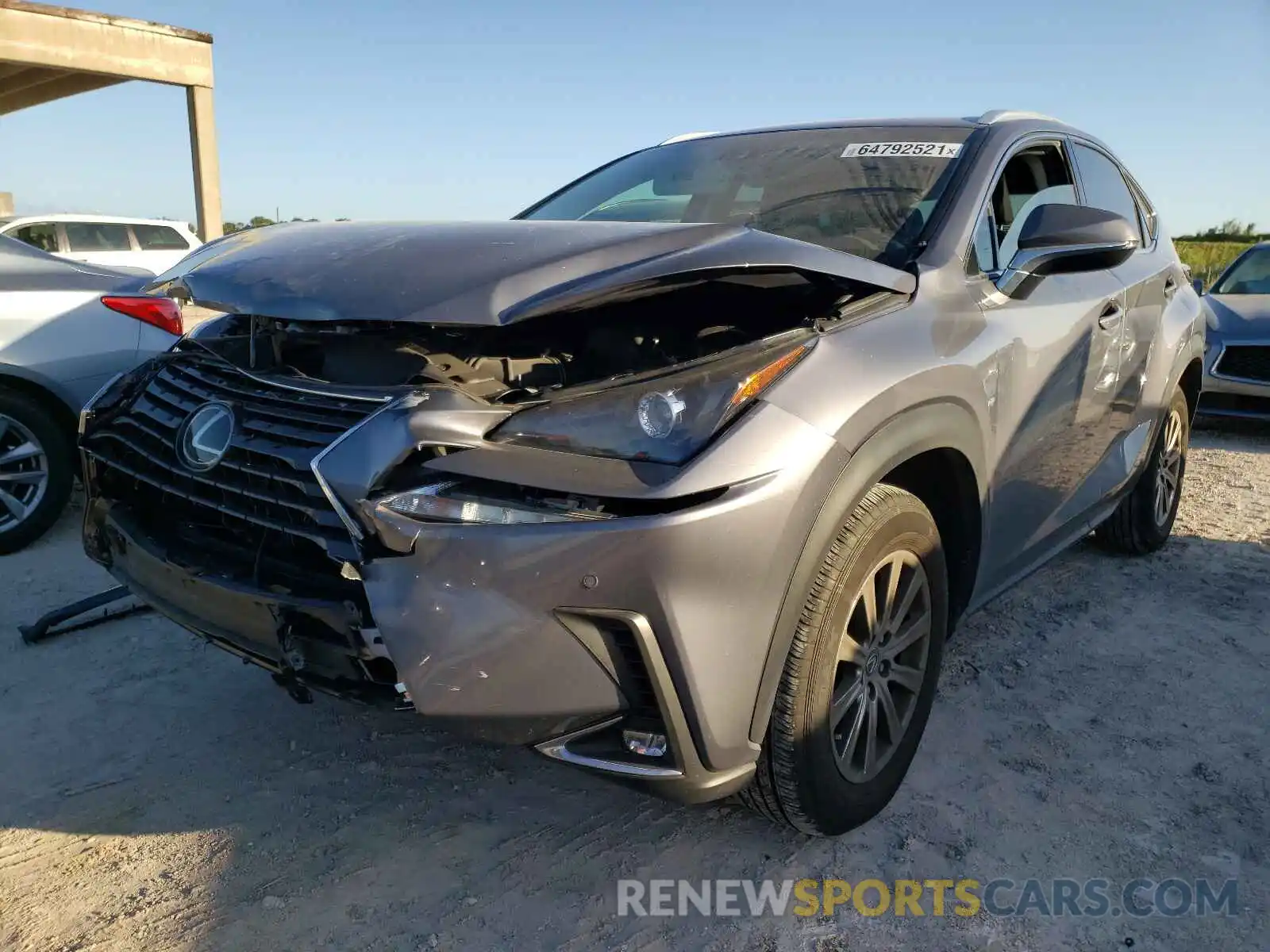 2 Photograph of a damaged car JTJYARBZ9K2157708 LEXUS NX 2019