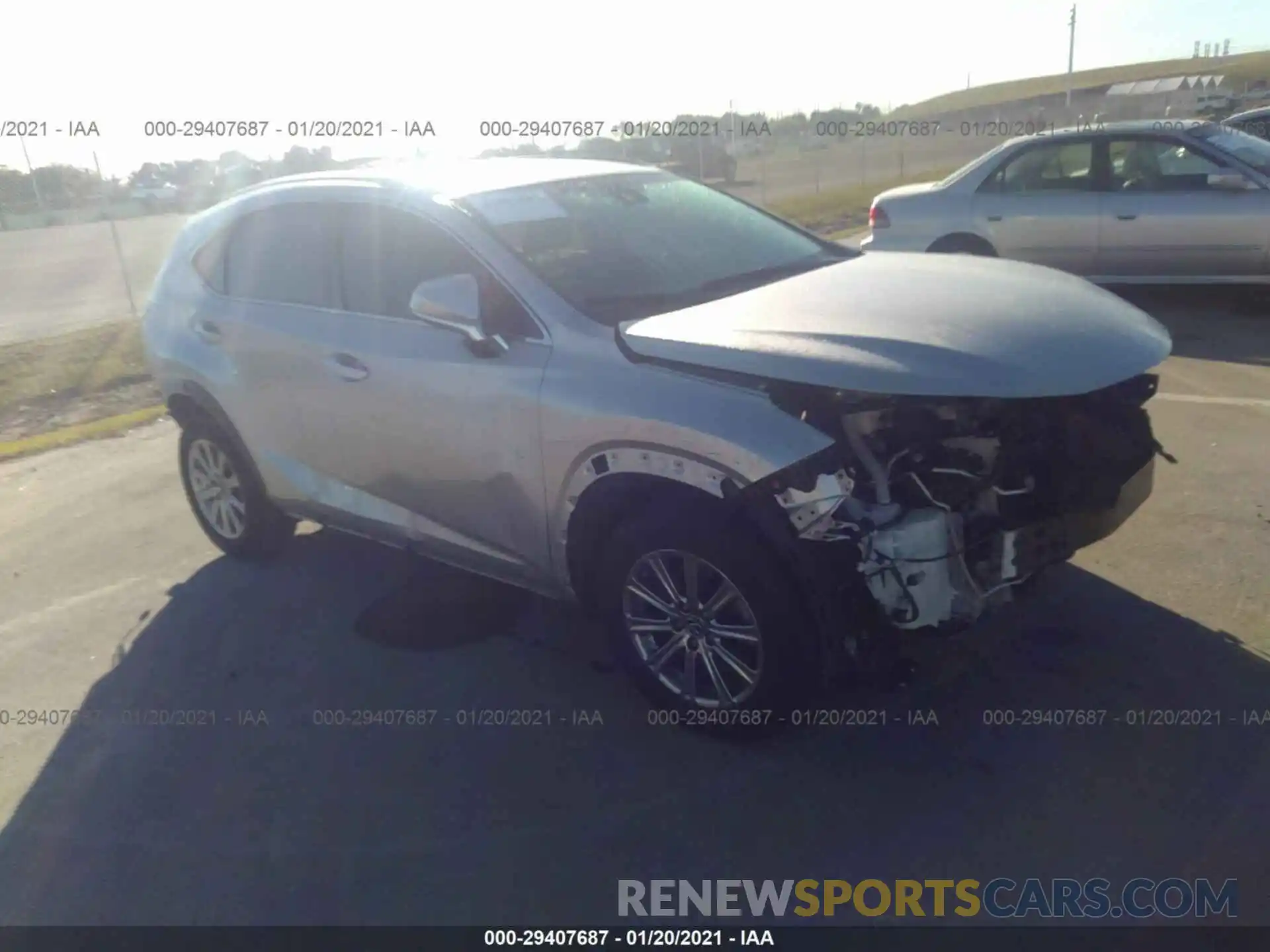 1 Photograph of a damaged car JTJYARBZ9K2158177 LEXUS NX 2019