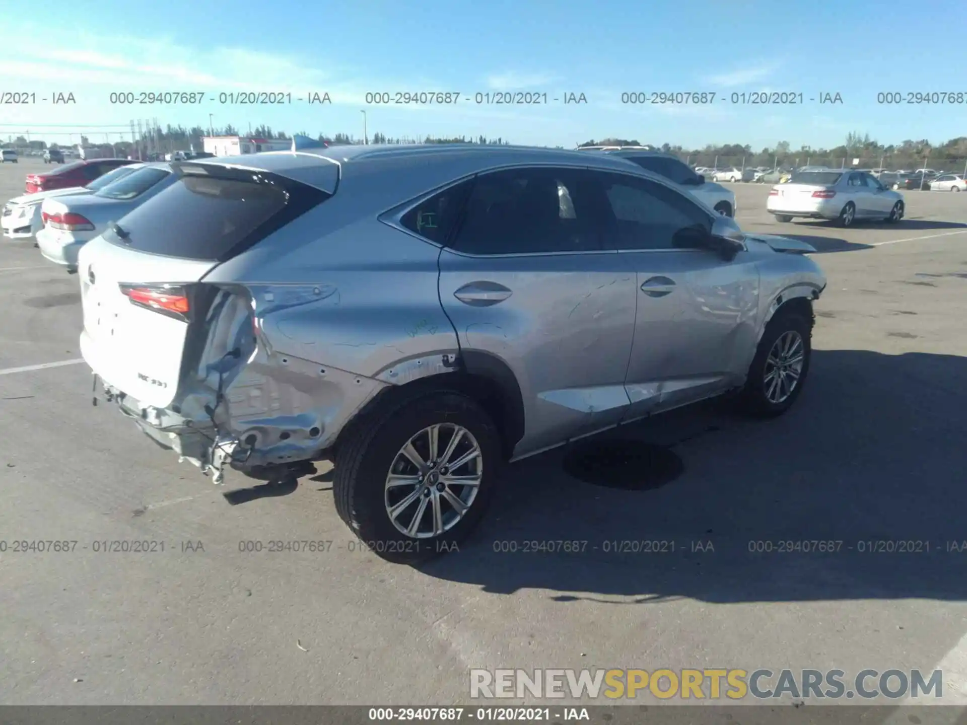 4 Фотография поврежденного автомобиля JTJYARBZ9K2158177 LEXUS NX 2019