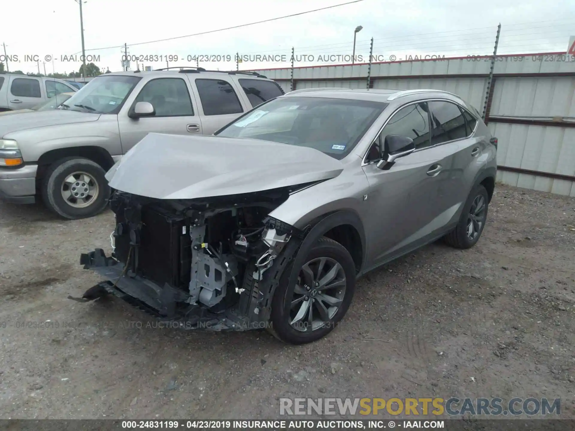 2 Фотография поврежденного автомобиля JTJYARBZXK2117041 LEXUS NX 2019