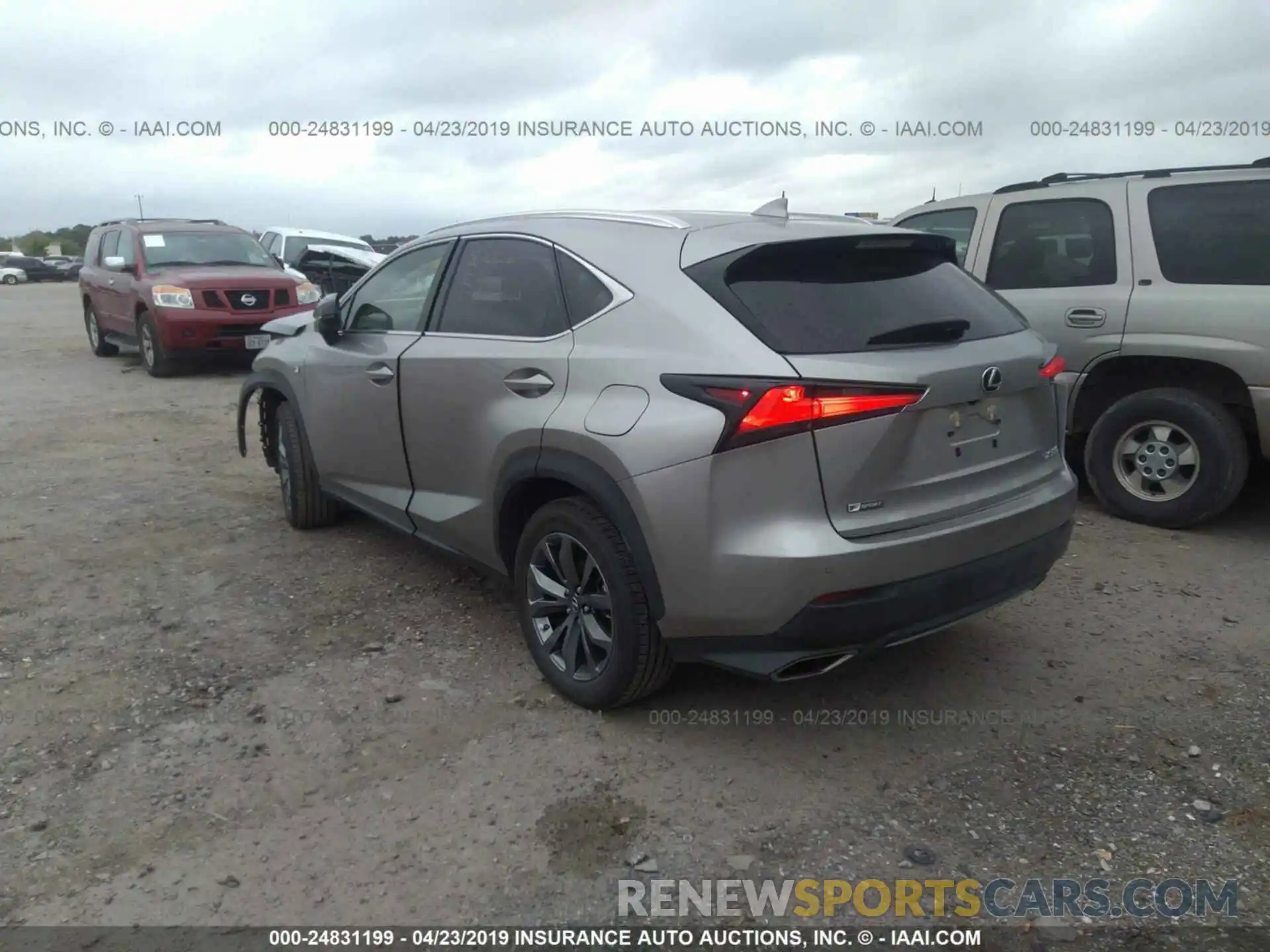 3 Фотография поврежденного автомобиля JTJYARBZXK2117041 LEXUS NX 2019