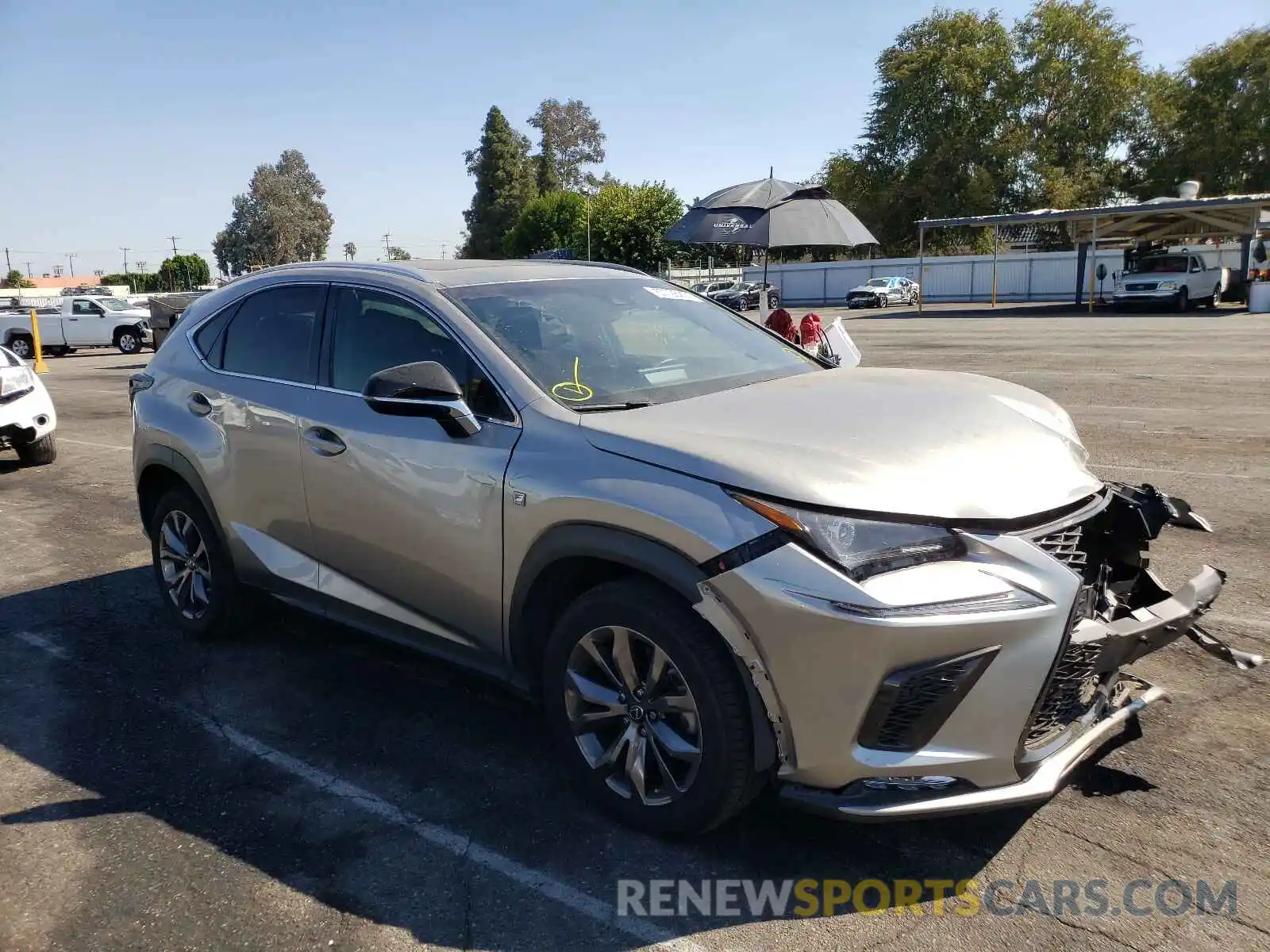 1 Photograph of a damaged car JTJYARBZXK2119985 LEXUS NX 2019