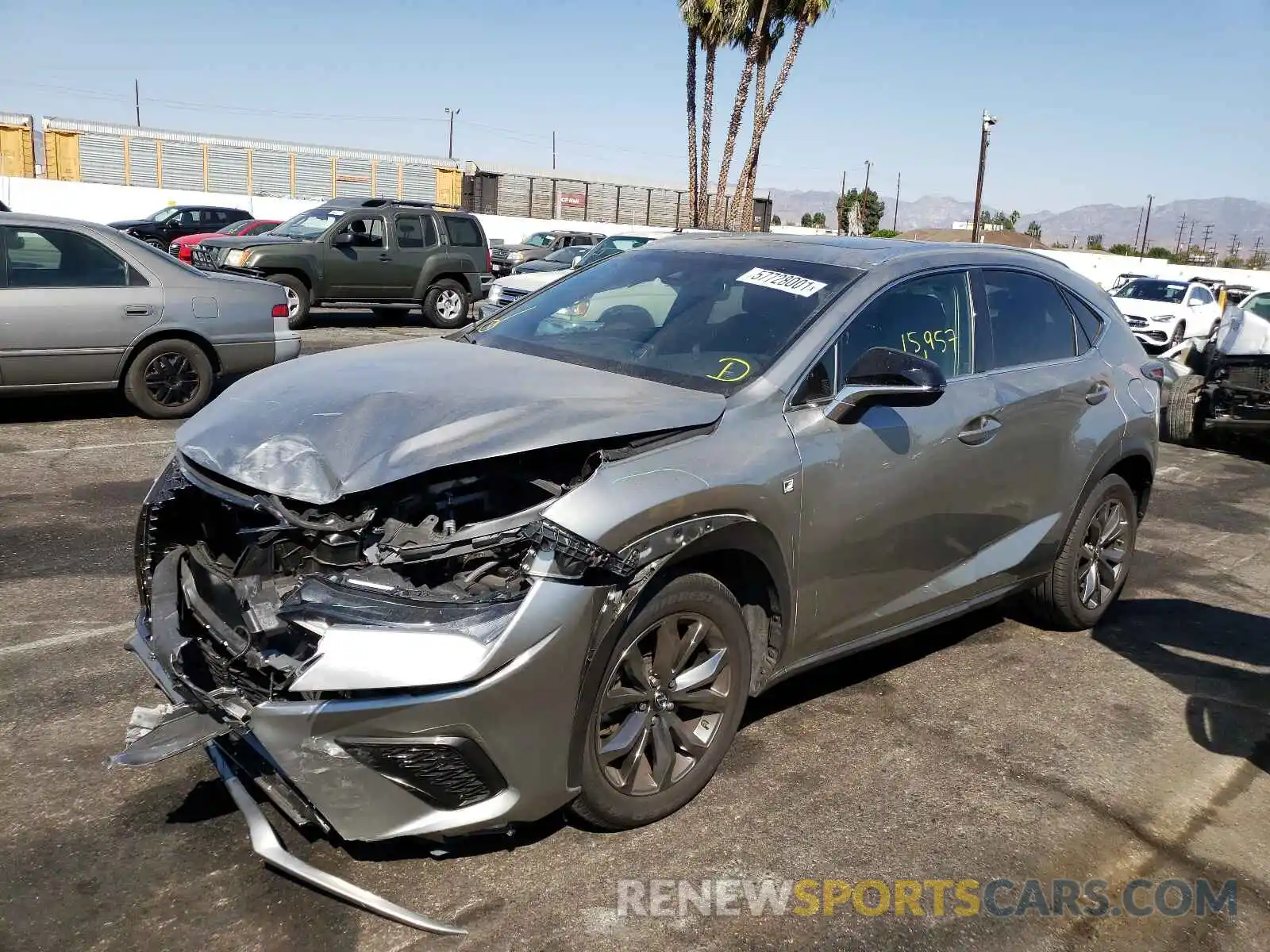 2 Photograph of a damaged car JTJYARBZXK2119985 LEXUS NX 2019