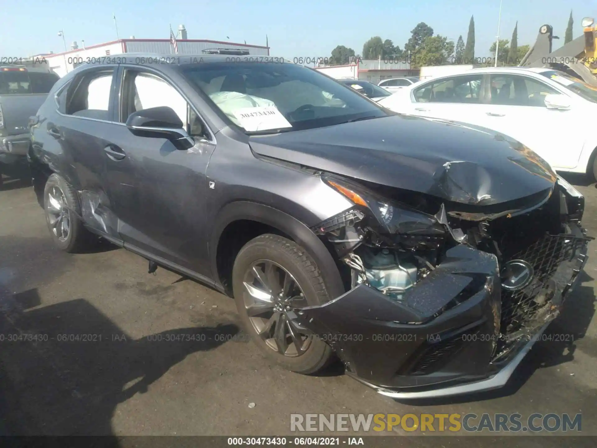 1 Photograph of a damaged car JTJYARBZXK2125205 LEXUS NX 2019