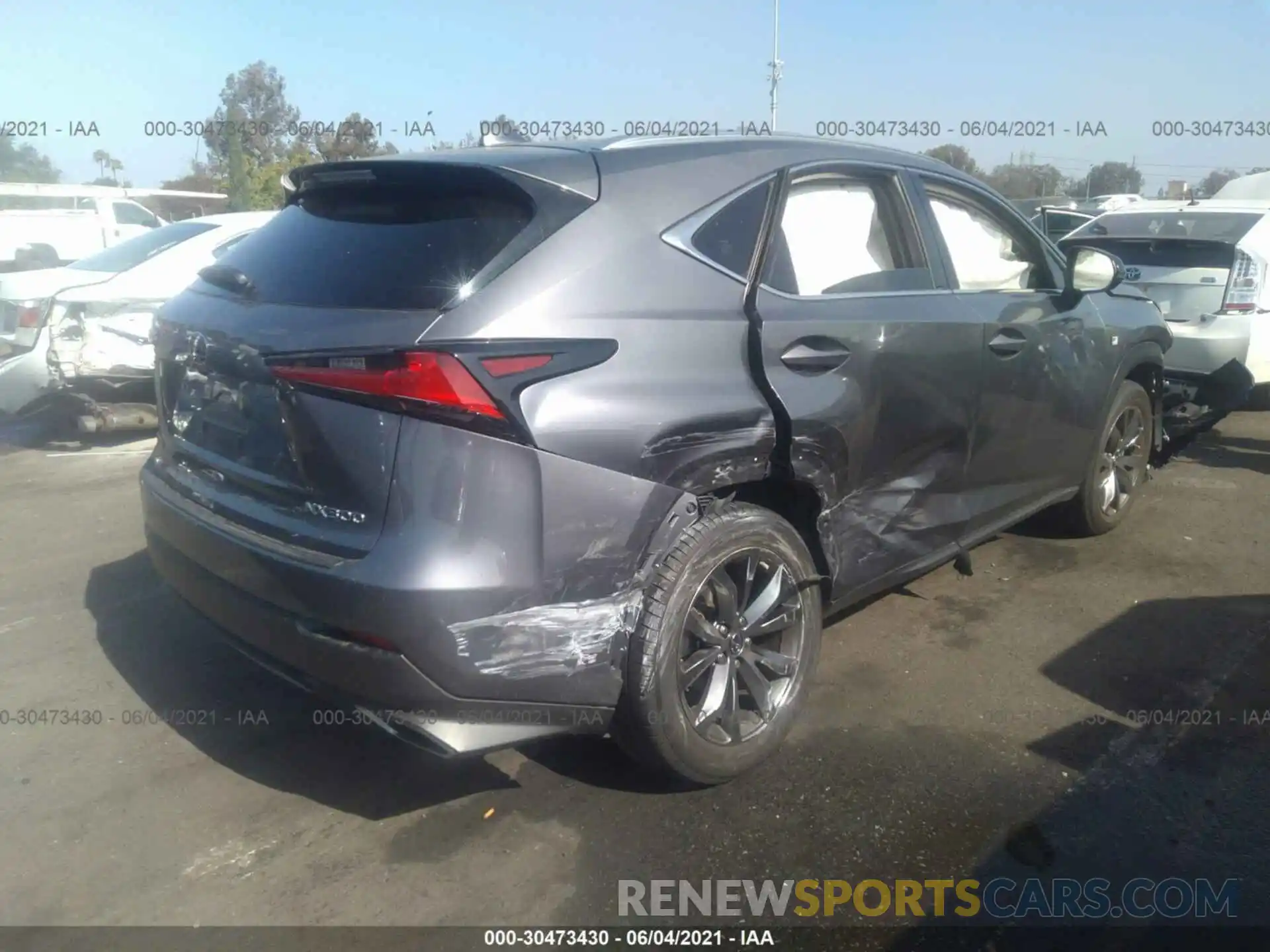 4 Photograph of a damaged car JTJYARBZXK2125205 LEXUS NX 2019