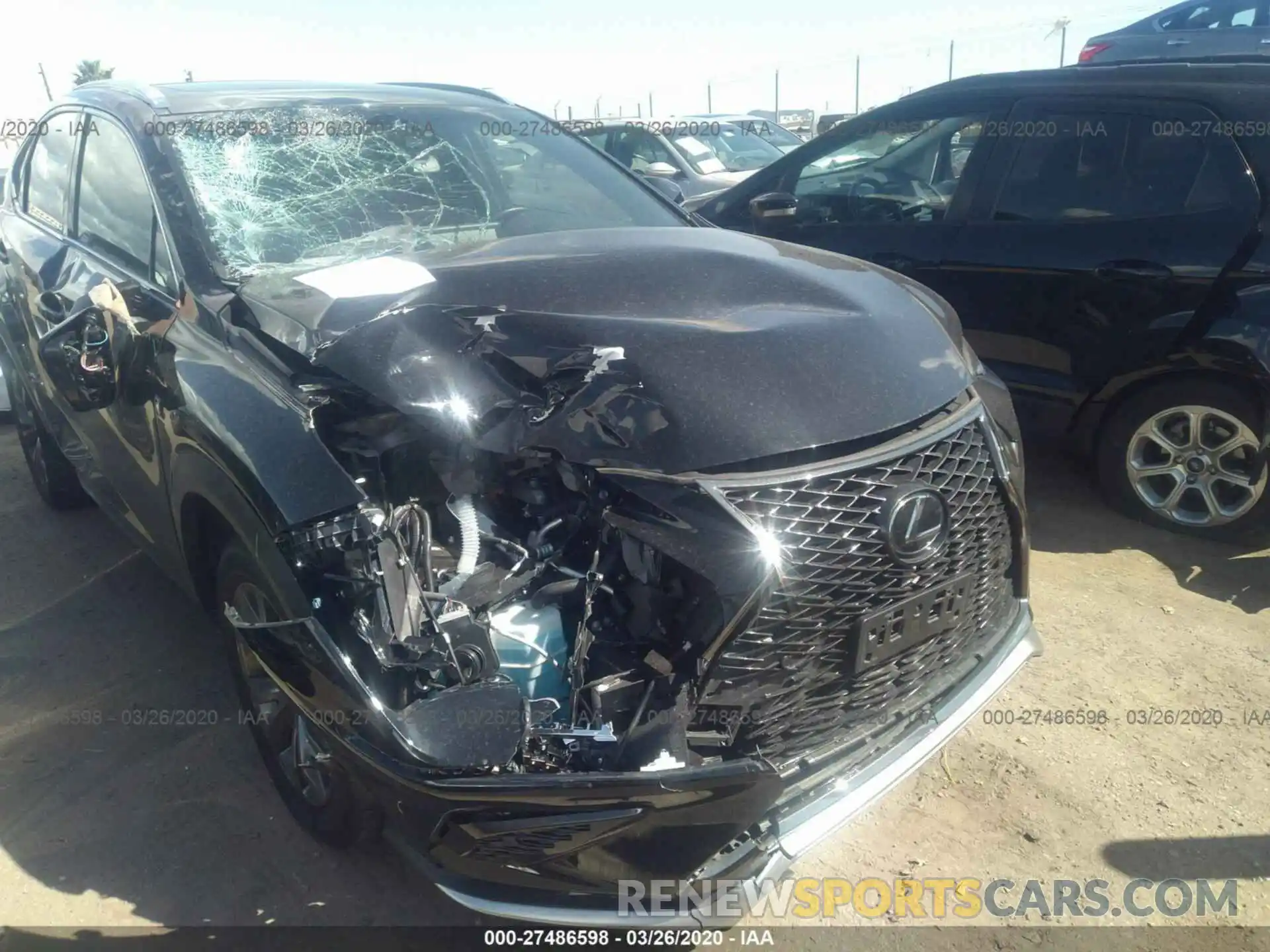 1 Photograph of a damaged car JTJYARBZXK2126418 LEXUS NX 2019