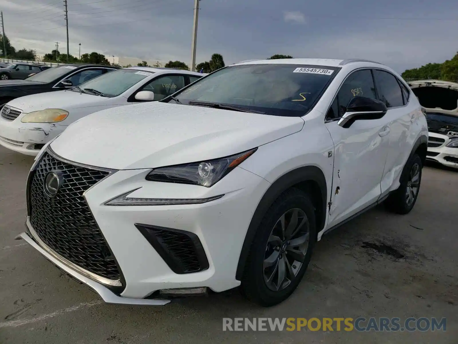 2 Фотография поврежденного автомобиля JTJYARBZXK2129125 LEXUS NX 2019