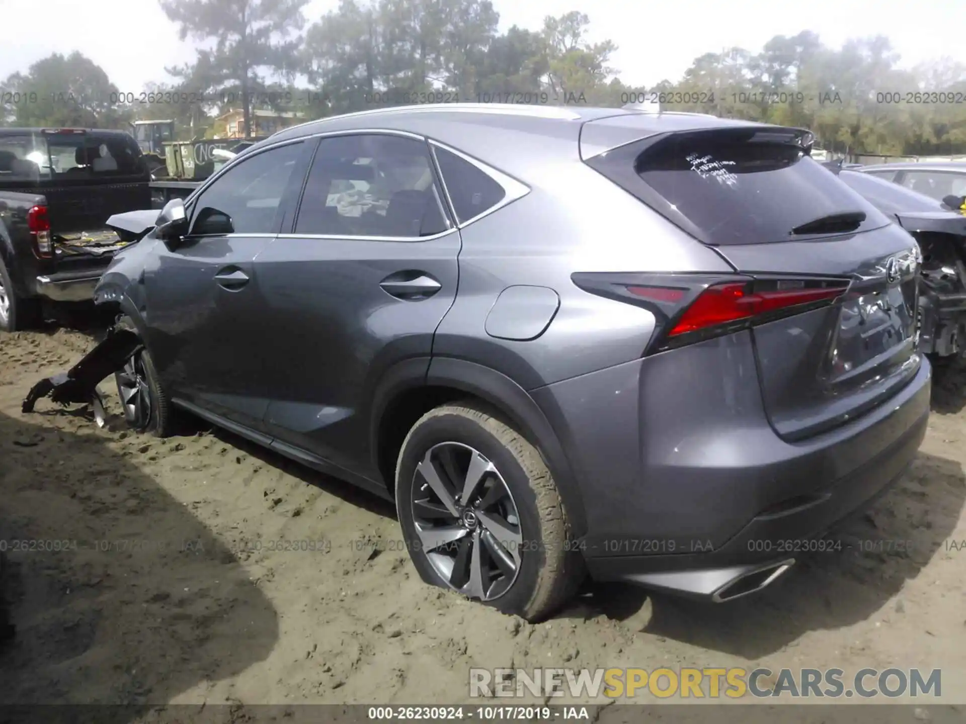 3 Фотография поврежденного автомобиля JTJYARBZXK2129609 LEXUS NX 2019