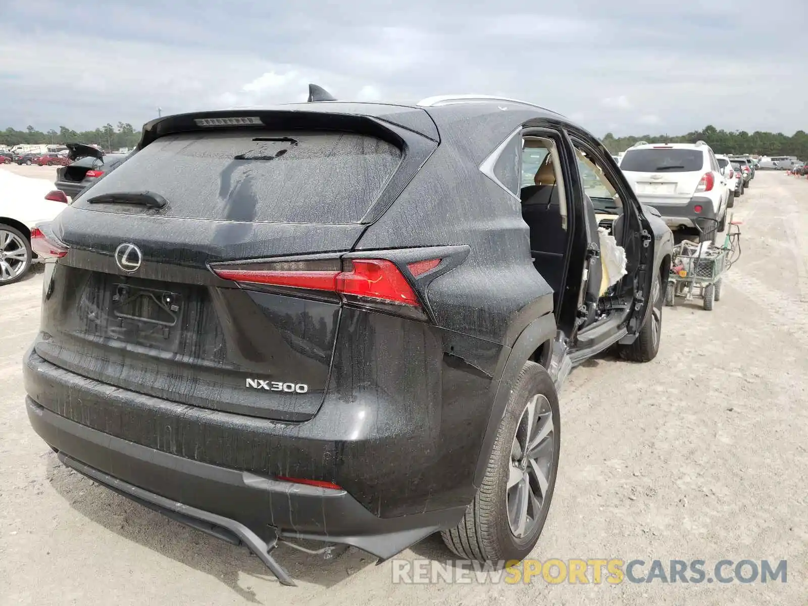 4 Фотография поврежденного автомобиля JTJYARBZXK2134423 LEXUS NX 2019