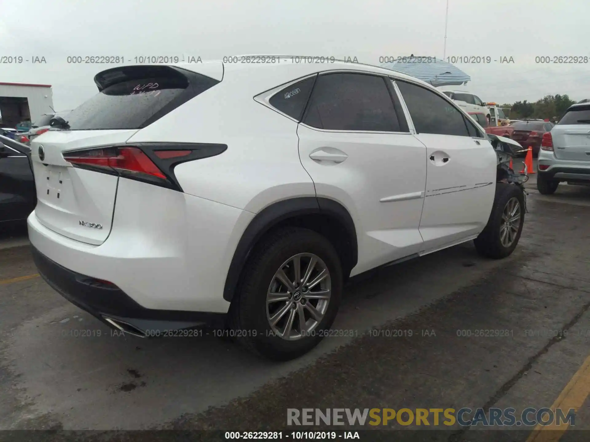 4 Фотография поврежденного автомобиля JTJYARBZXK2136706 LEXUS NX 2019