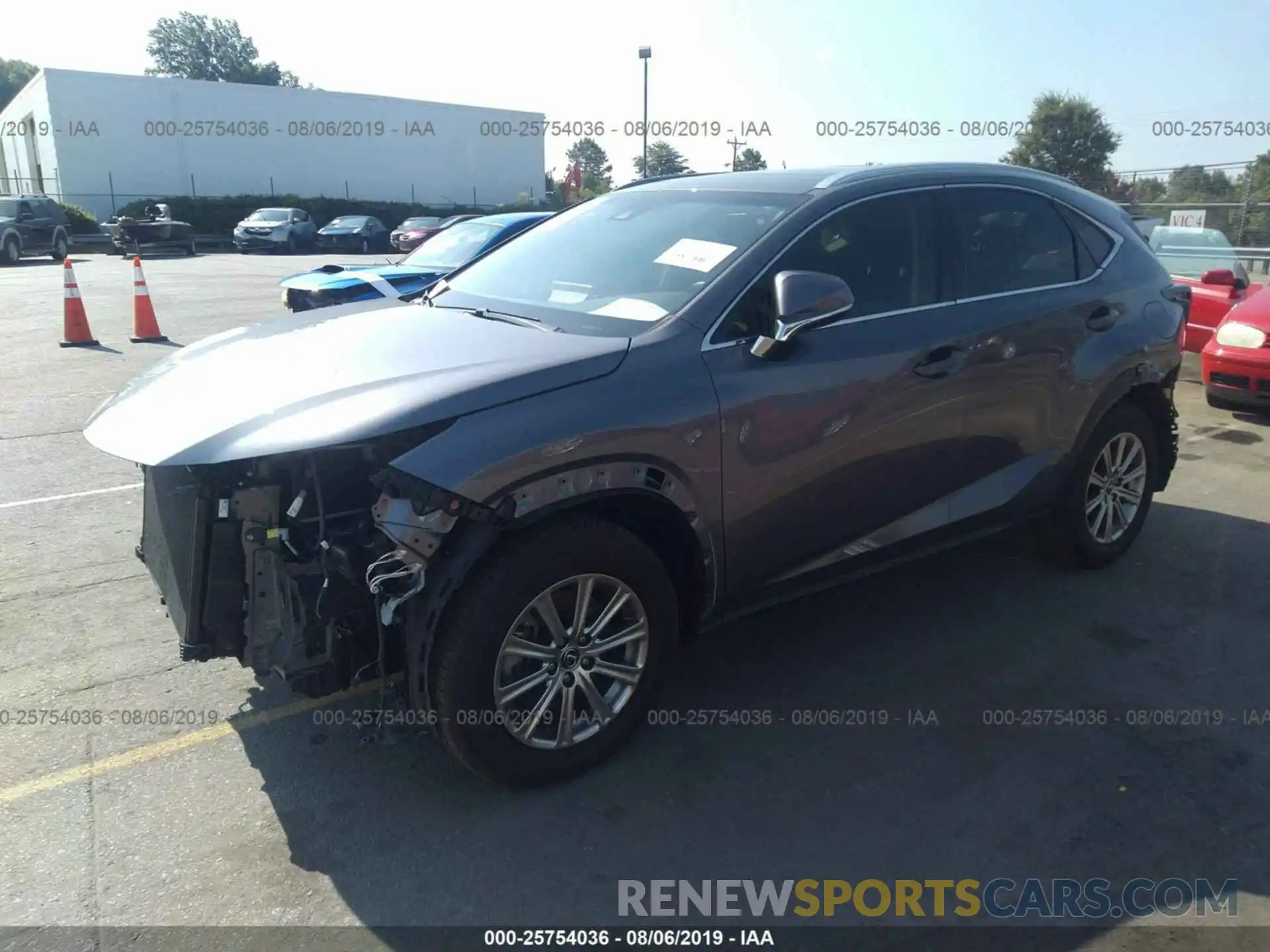 2 Фотография поврежденного автомобиля JTJYARBZXK2136950 LEXUS NX 2019