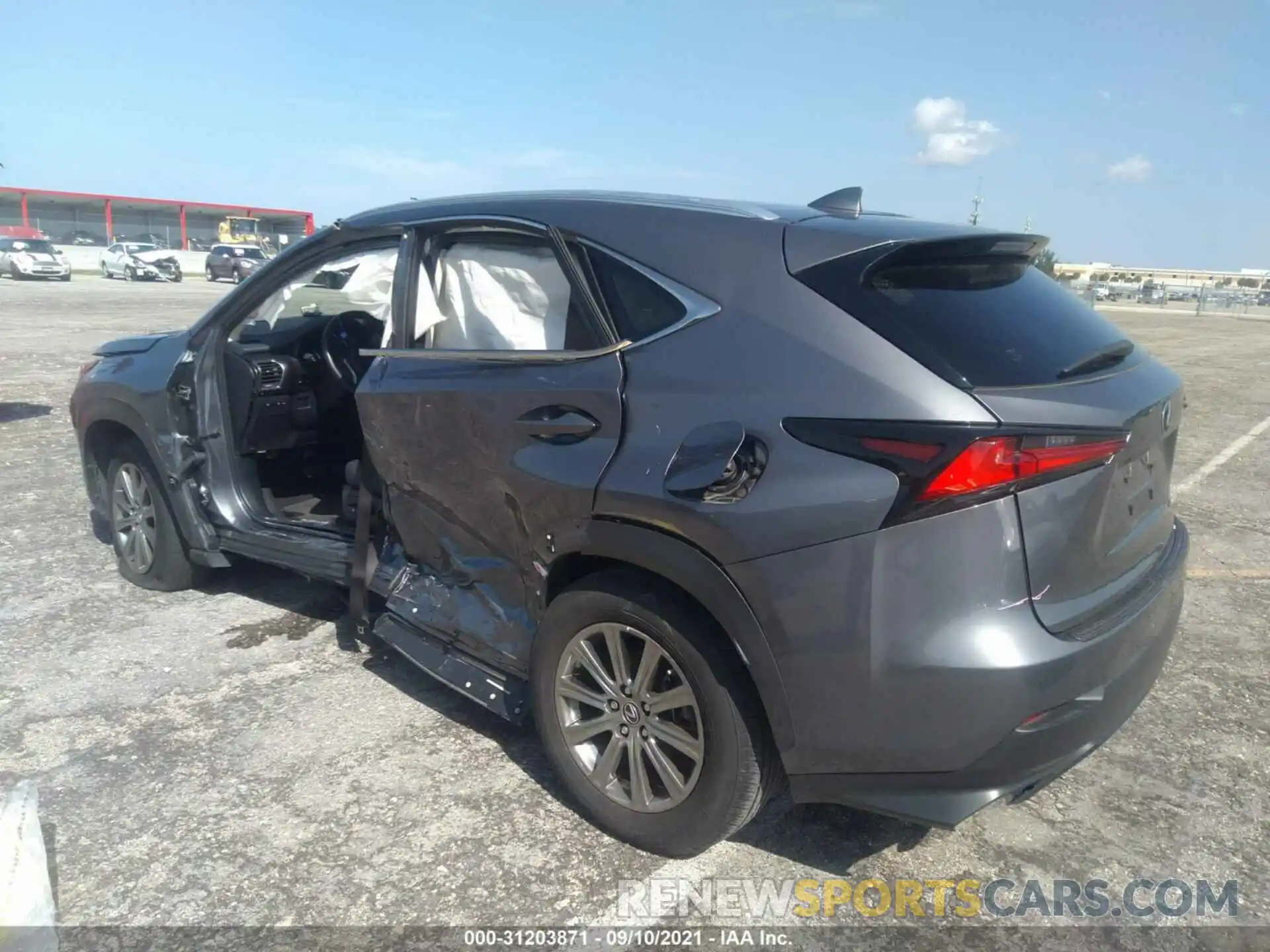 3 Фотография поврежденного автомобиля JTJYARBZXK2145826 LEXUS NX 2019