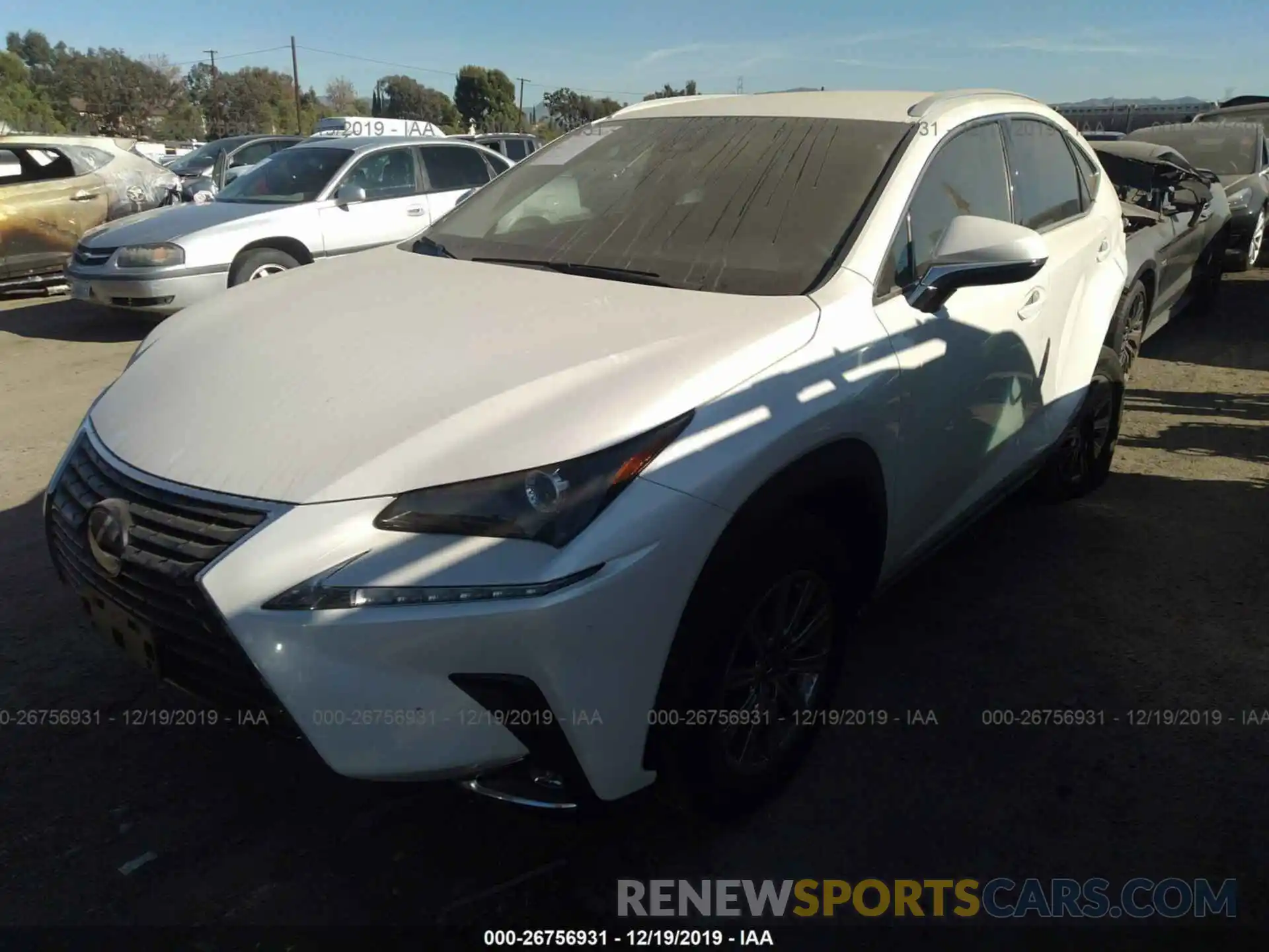 2 Фотография поврежденного автомобиля JTJYARBZXK2146975 LEXUS NX 2019