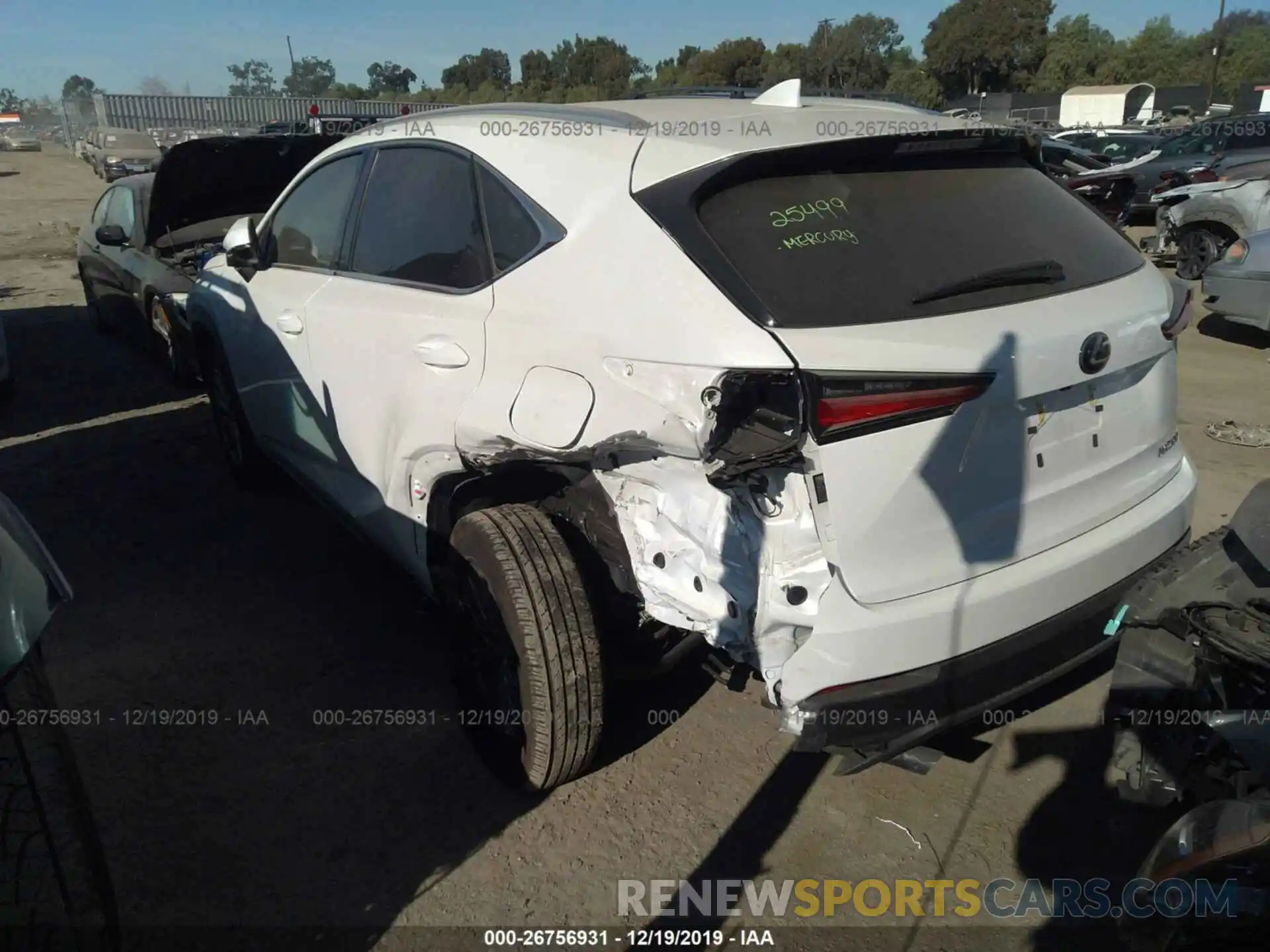 3 Фотография поврежденного автомобиля JTJYARBZXK2146975 LEXUS NX 2019