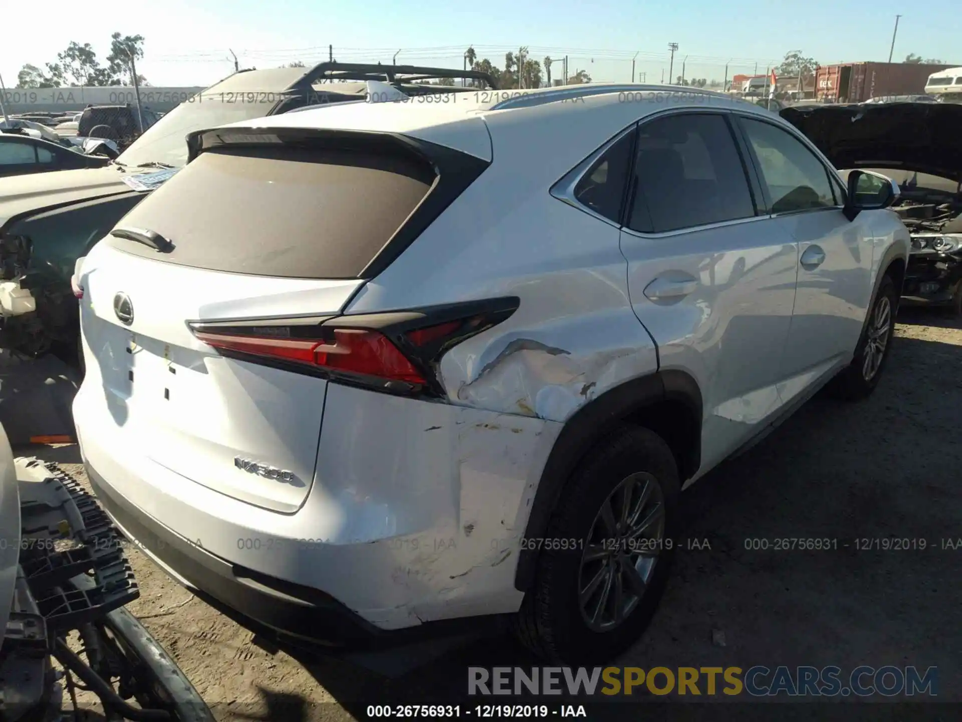 4 Photograph of a damaged car JTJYARBZXK2146975 LEXUS NX 2019