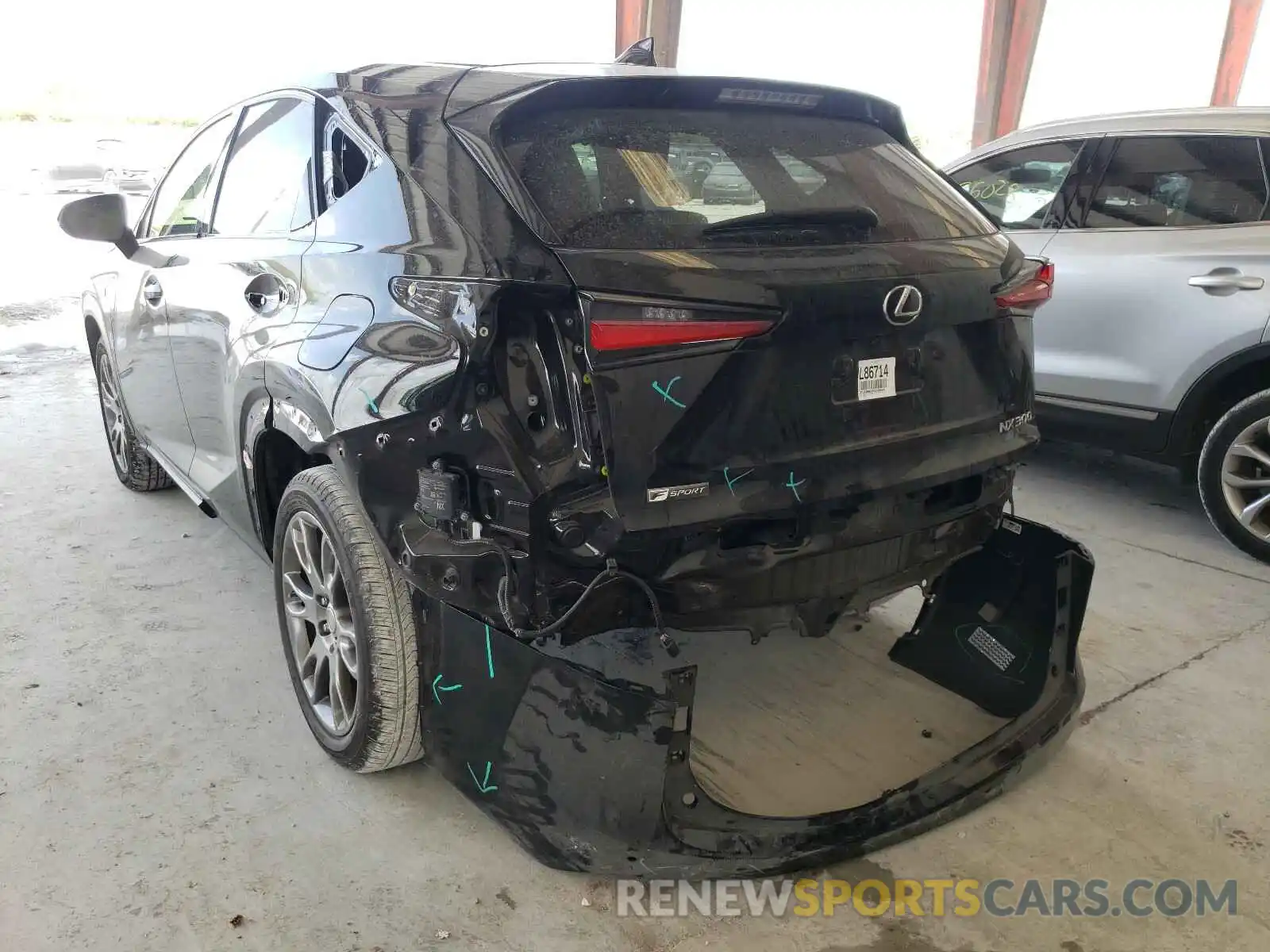 3 Фотография поврежденного автомобиля JTJYARBZXK2149164 LEXUS NX 2019