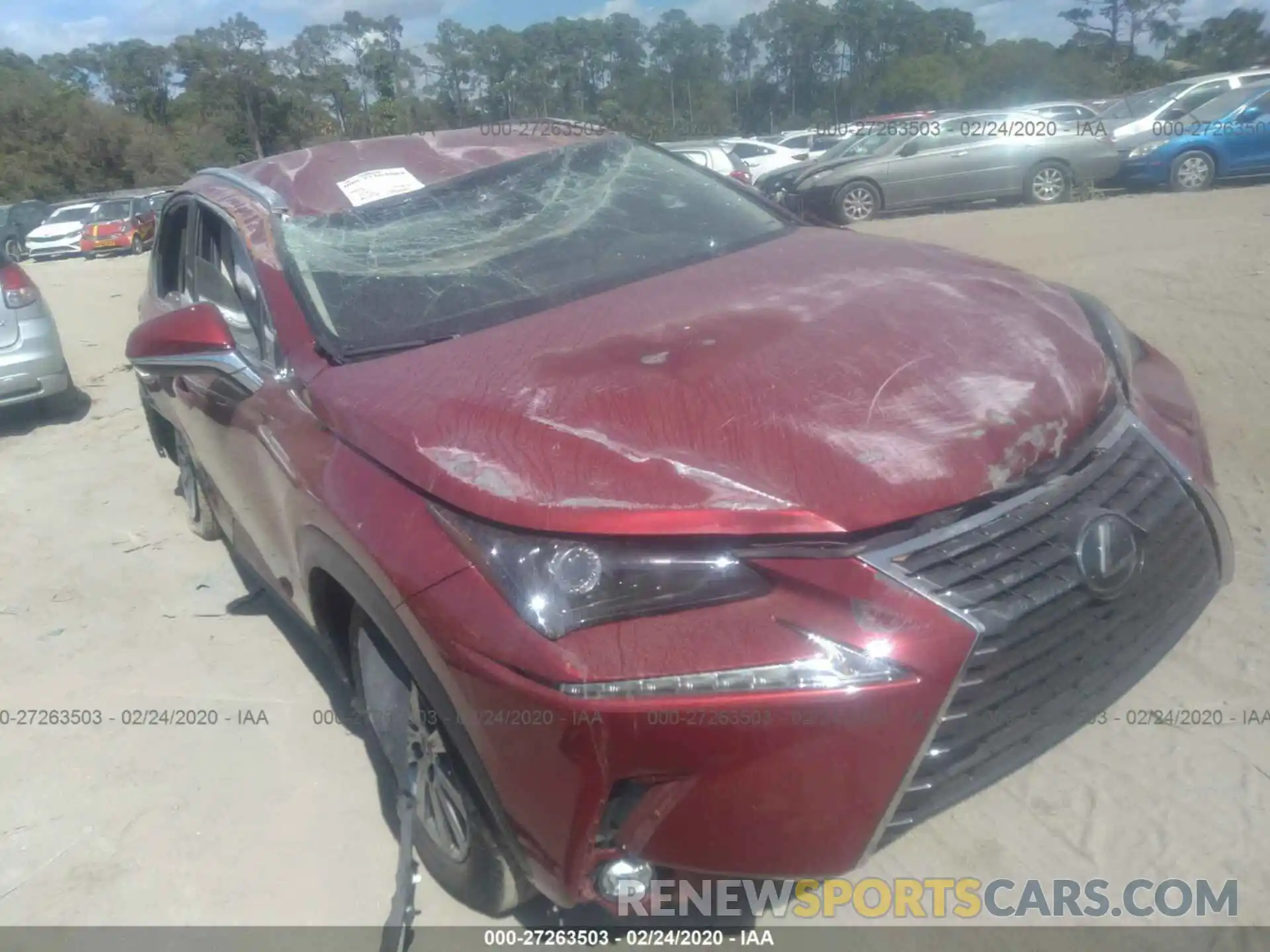 1 Photograph of a damaged car JTJYARBZXK2153540 LEXUS NX 2019