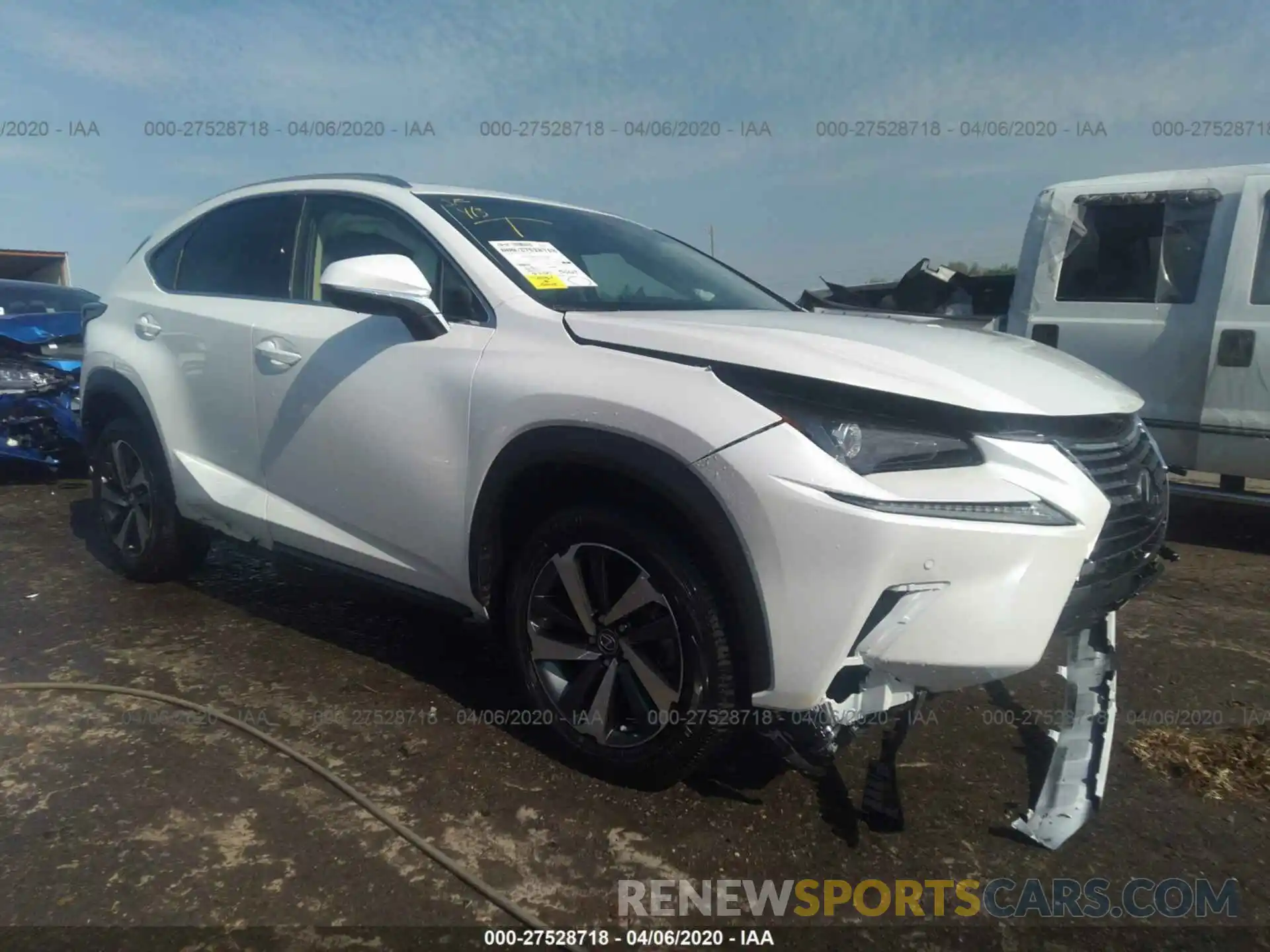 1 Photograph of a damaged car JTJYARBZXK2153974 LEXUS NX 2019