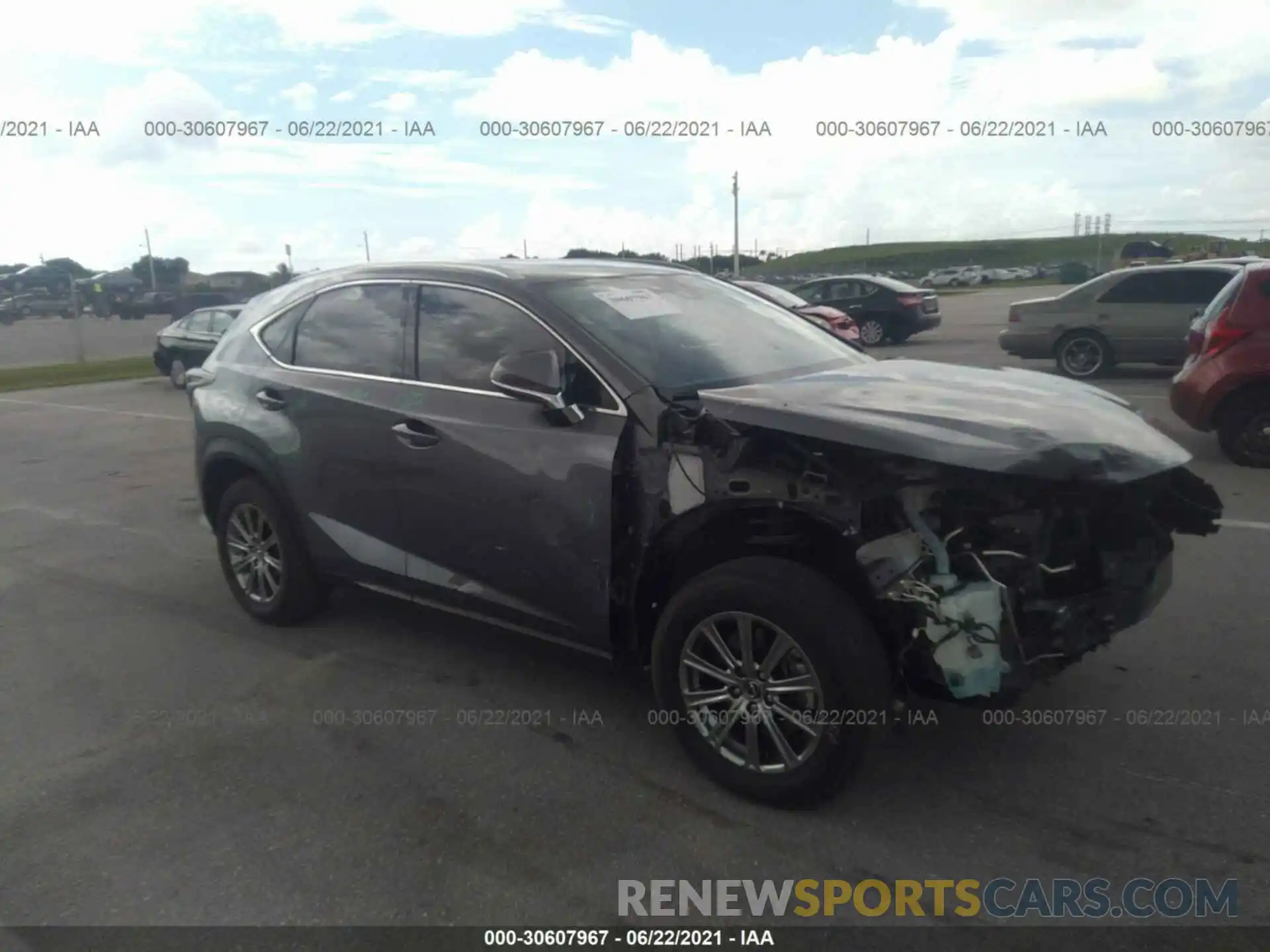 1 Photograph of a damaged car JTJAARBZ0L2165196 LEXUS NX 2020