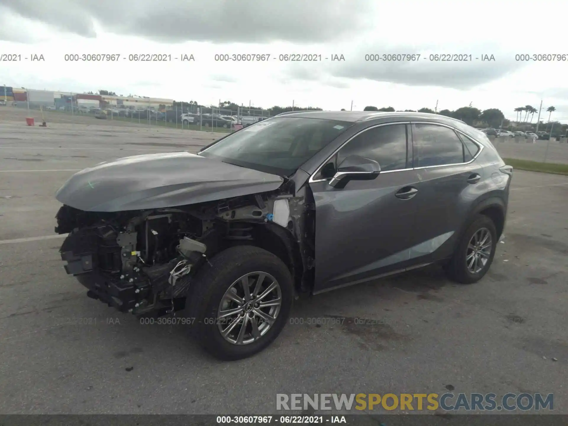 2 Фотография поврежденного автомобиля JTJAARBZ0L2165196 LEXUS NX 2020