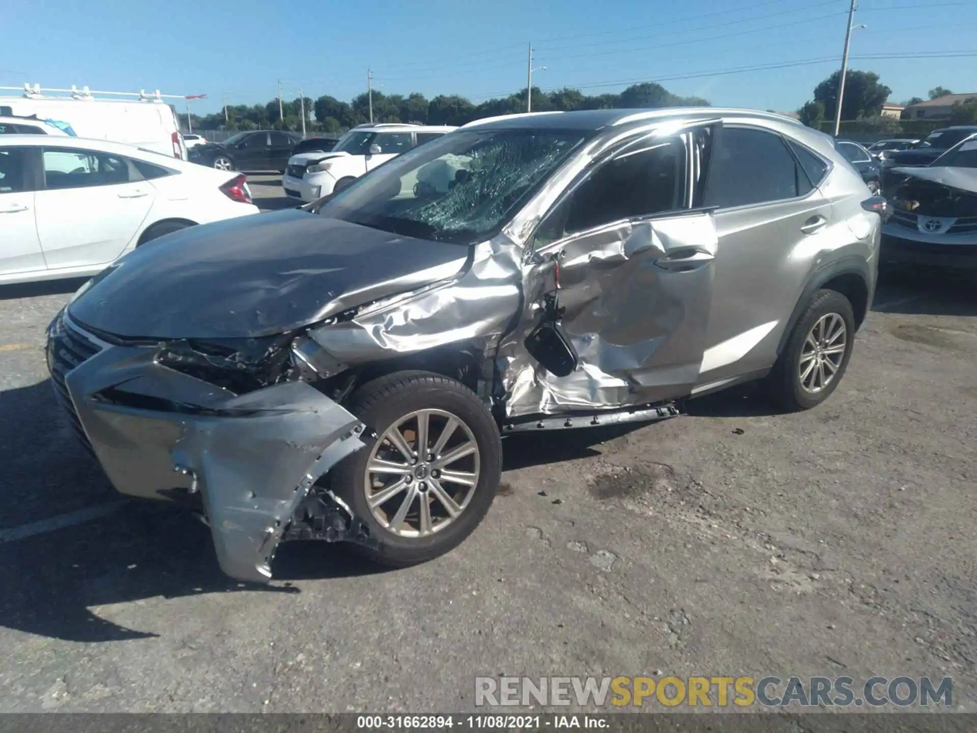 2 Photograph of a damaged car JTJAARBZ0L5005303 LEXUS NX 2020