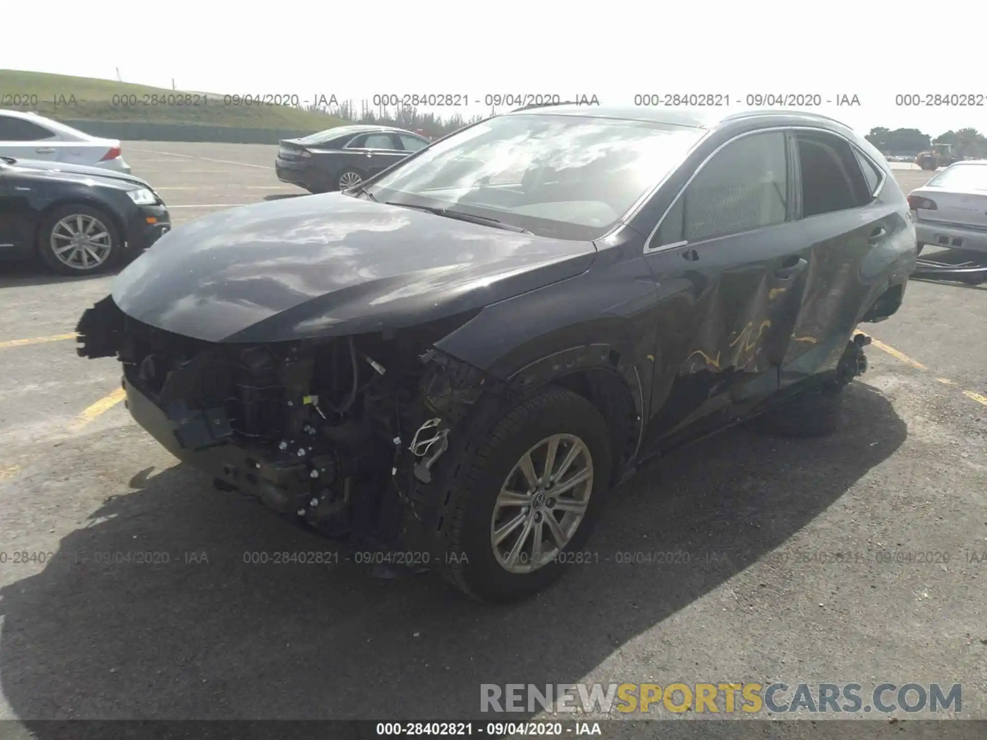 2 Фотография поврежденного автомобиля JTJAARBZ1L2166356 LEXUS NX 2020