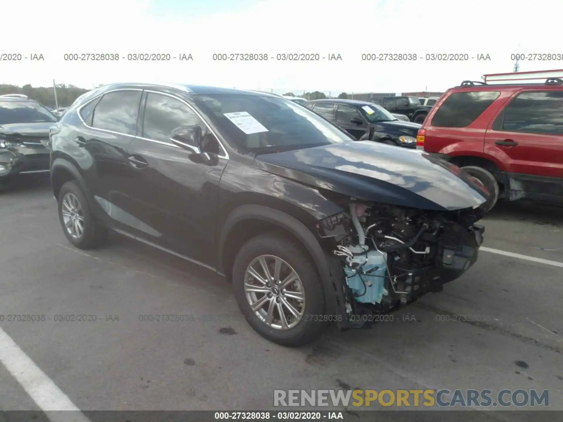 1 Photograph of a damaged car JTJAARBZ1L2166437 LEXUS NX 2020