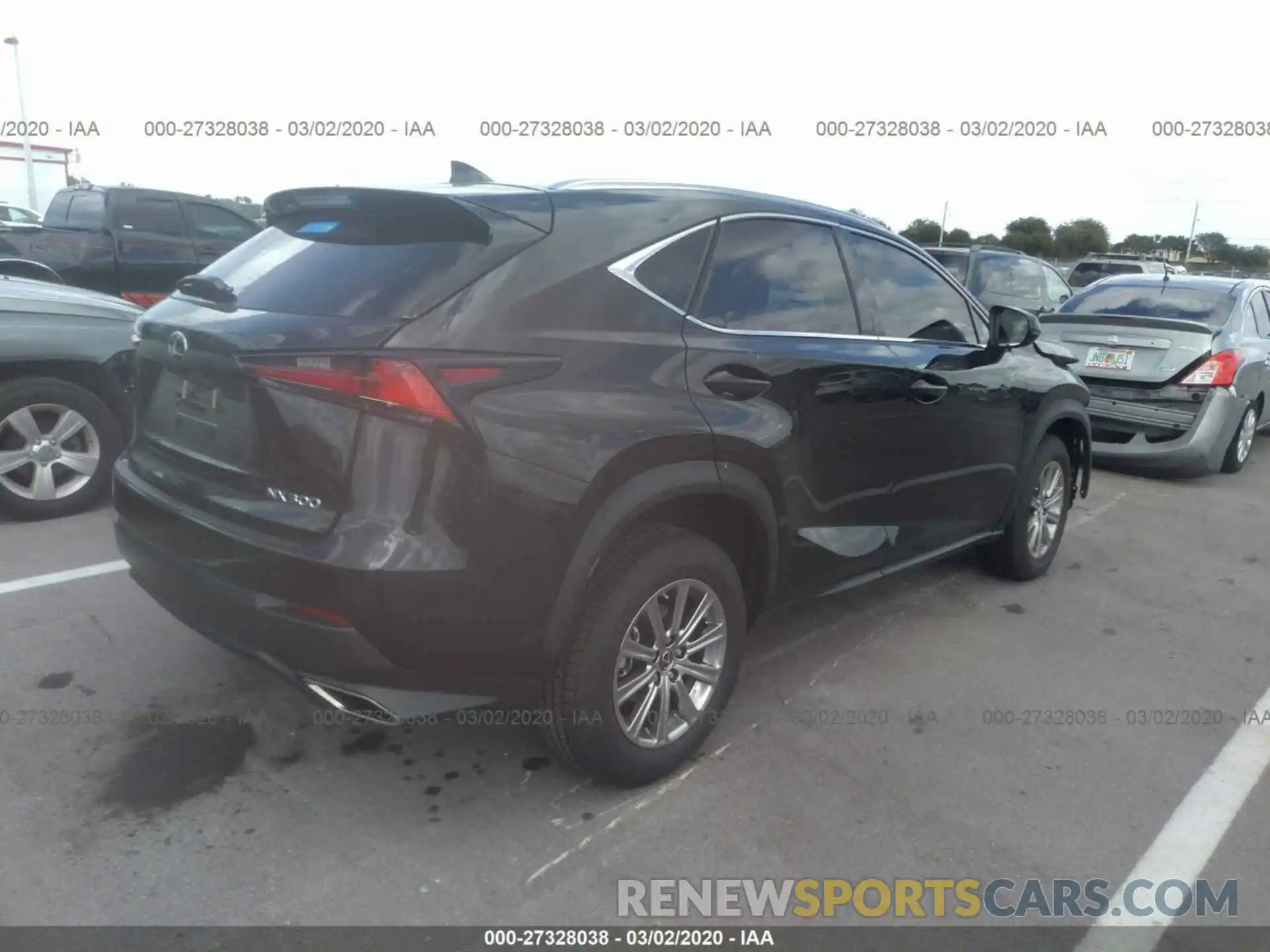 4 Фотография поврежденного автомобиля JTJAARBZ1L2166437 LEXUS NX 2020