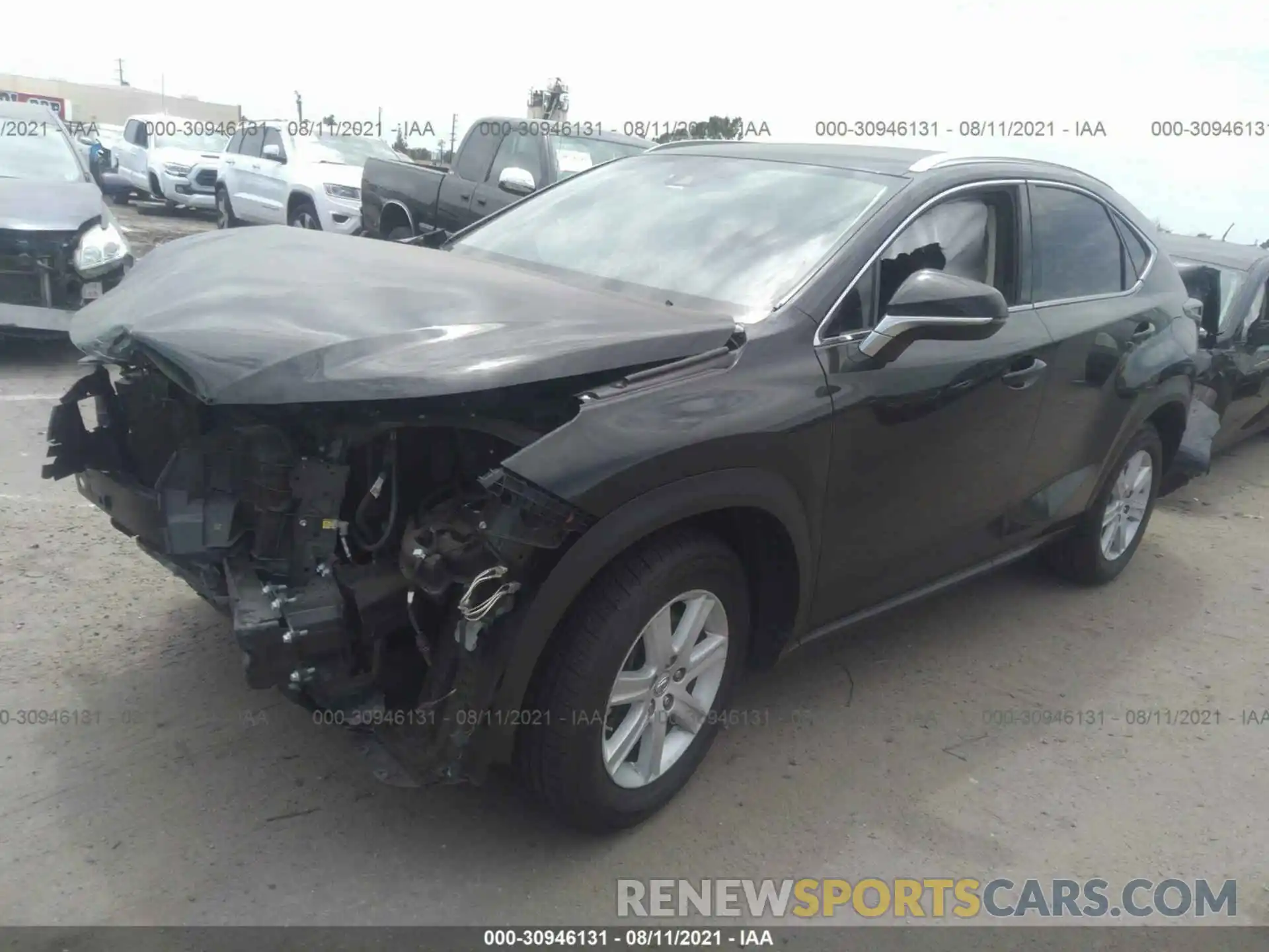 2 Photograph of a damaged car JTJAARBZ1L2166518 LEXUS NX 2020