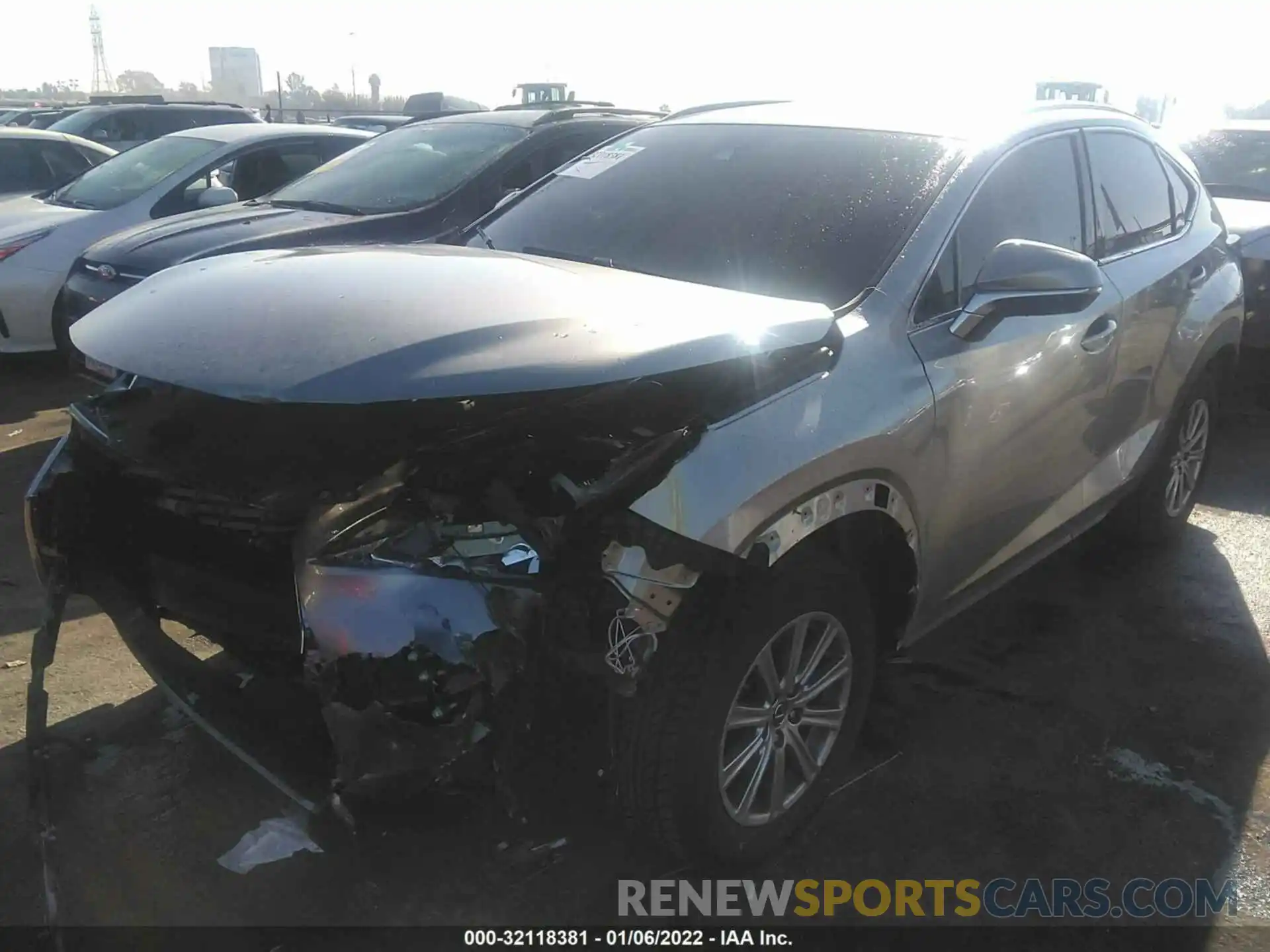 2 Фотография поврежденного автомобиля JTJAARBZ1L2172786 LEXUS NX 2020