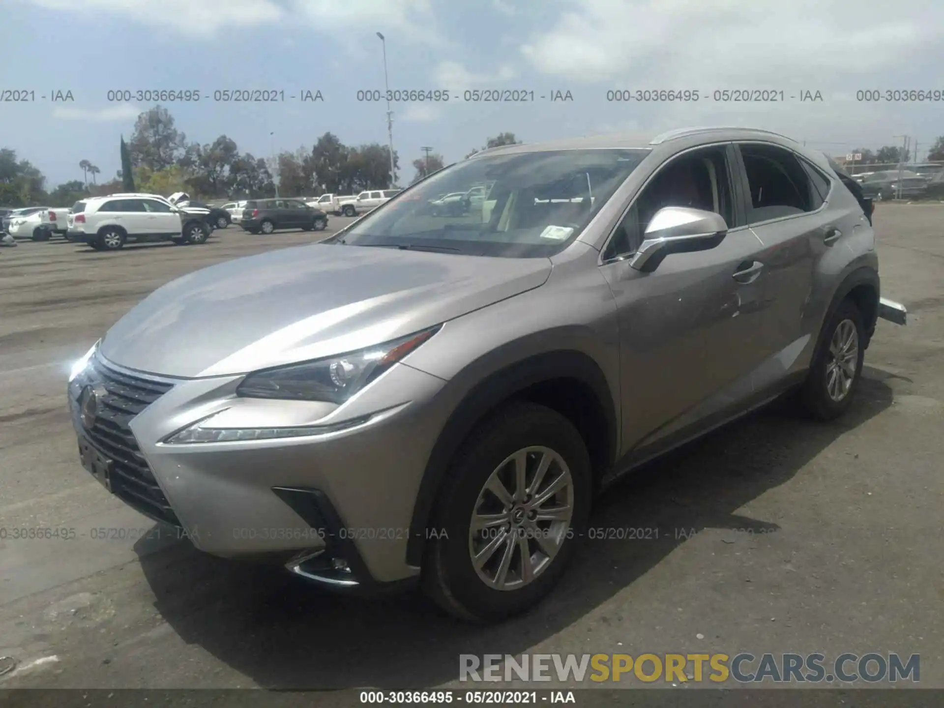 2 Фотография поврежденного автомобиля JTJAARBZ1L2173632 LEXUS NX 2020