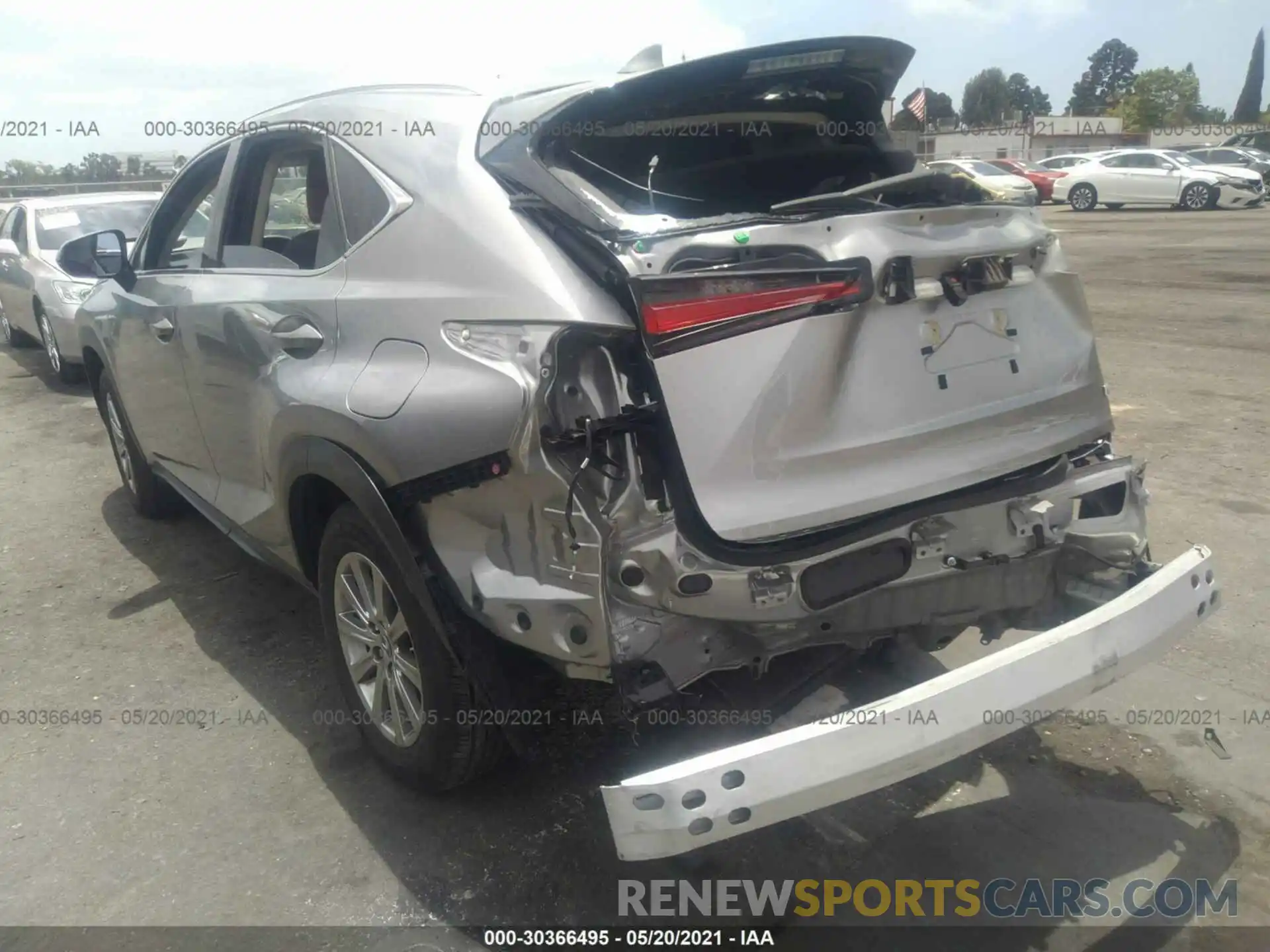 3 Photograph of a damaged car JTJAARBZ1L2173632 LEXUS NX 2020