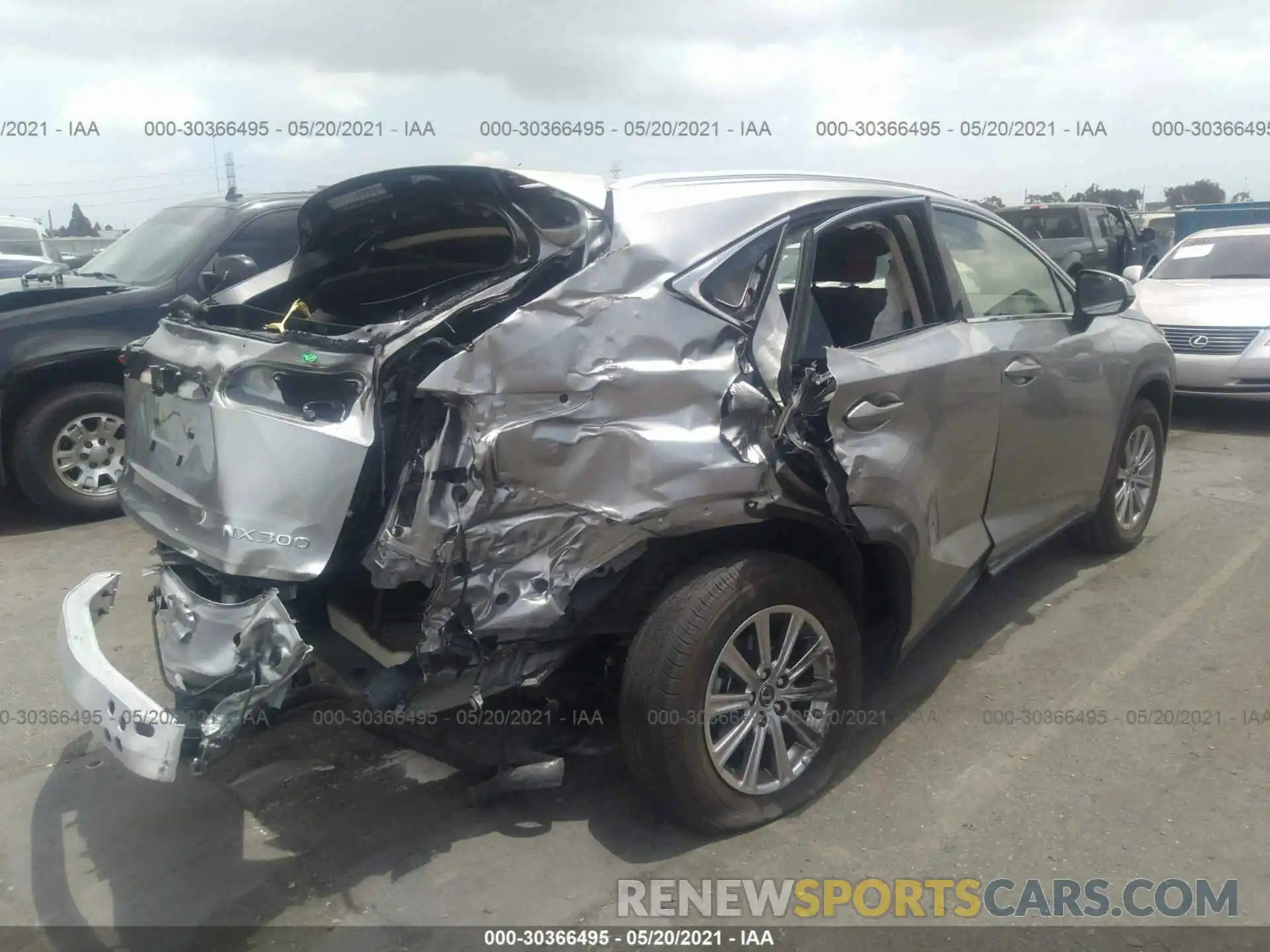 4 Photograph of a damaged car JTJAARBZ1L2173632 LEXUS NX 2020