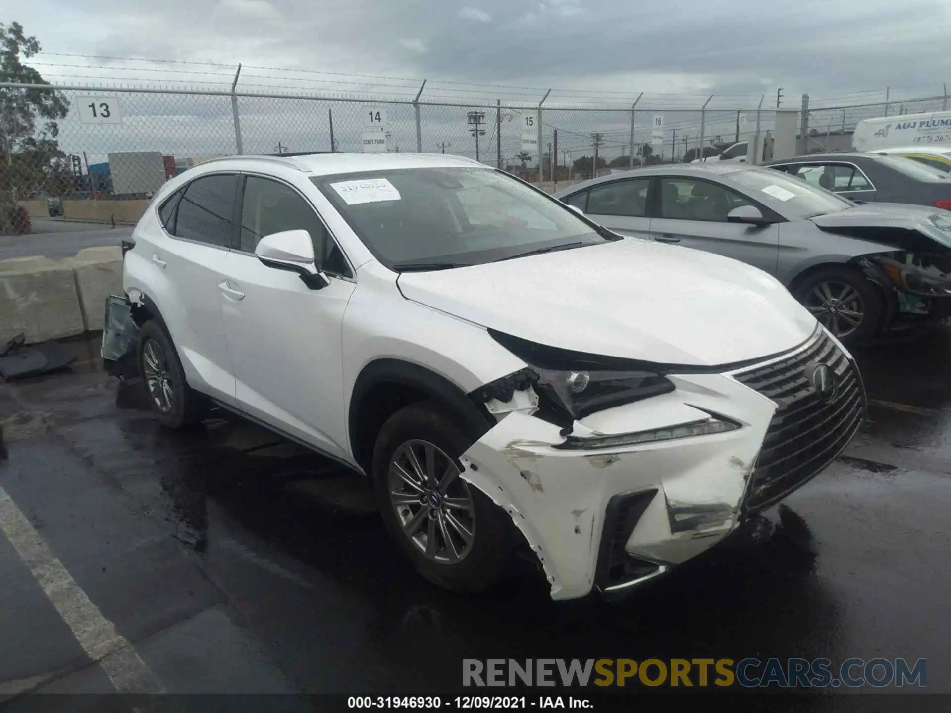 1 Photograph of a damaged car JTJAARBZ1L2176577 LEXUS NX 2020