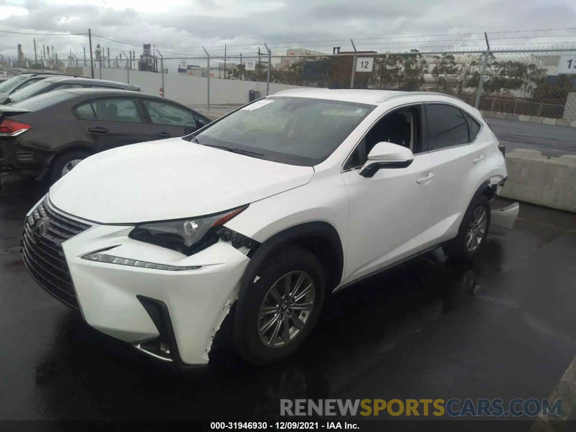 2 Фотография поврежденного автомобиля JTJAARBZ1L2176577 LEXUS NX 2020