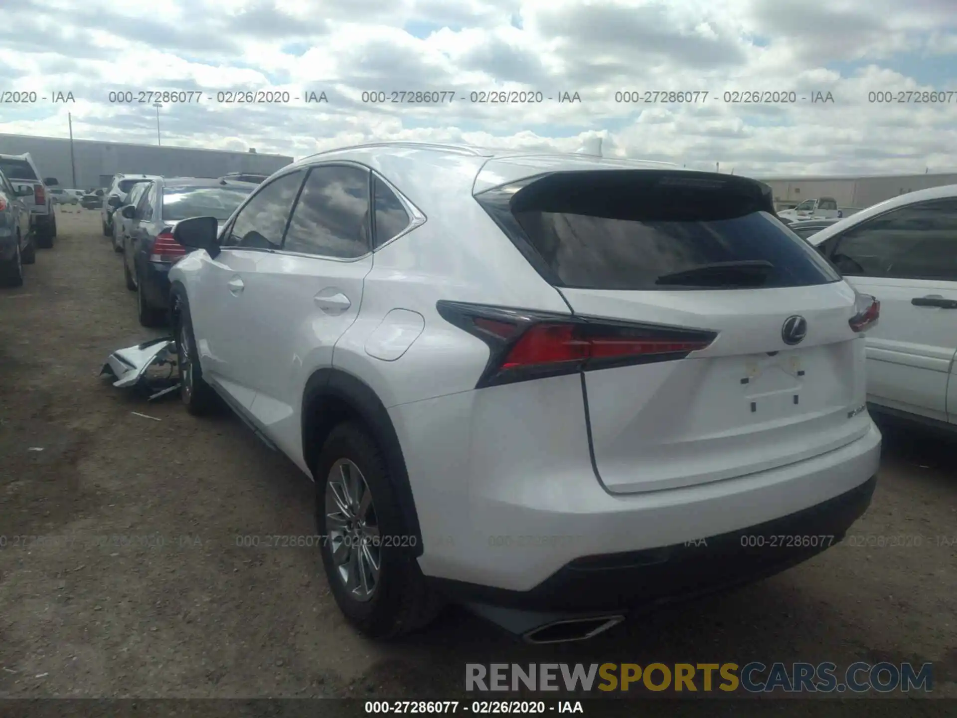 3 Фотография поврежденного автомобиля JTJAARBZ1L5010414 LEXUS NX 2020