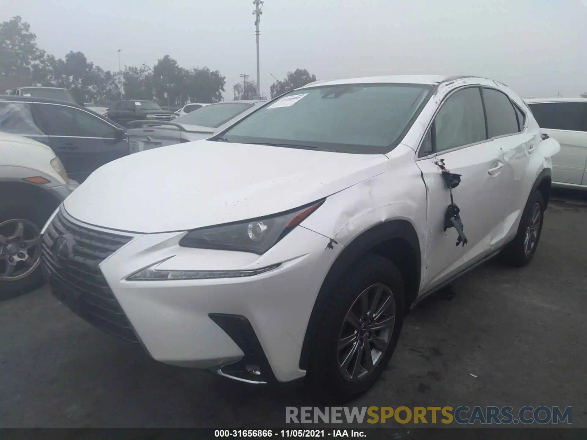 2 Фотография поврежденного автомобиля JTJAARBZ1L5019405 LEXUS NX 2020