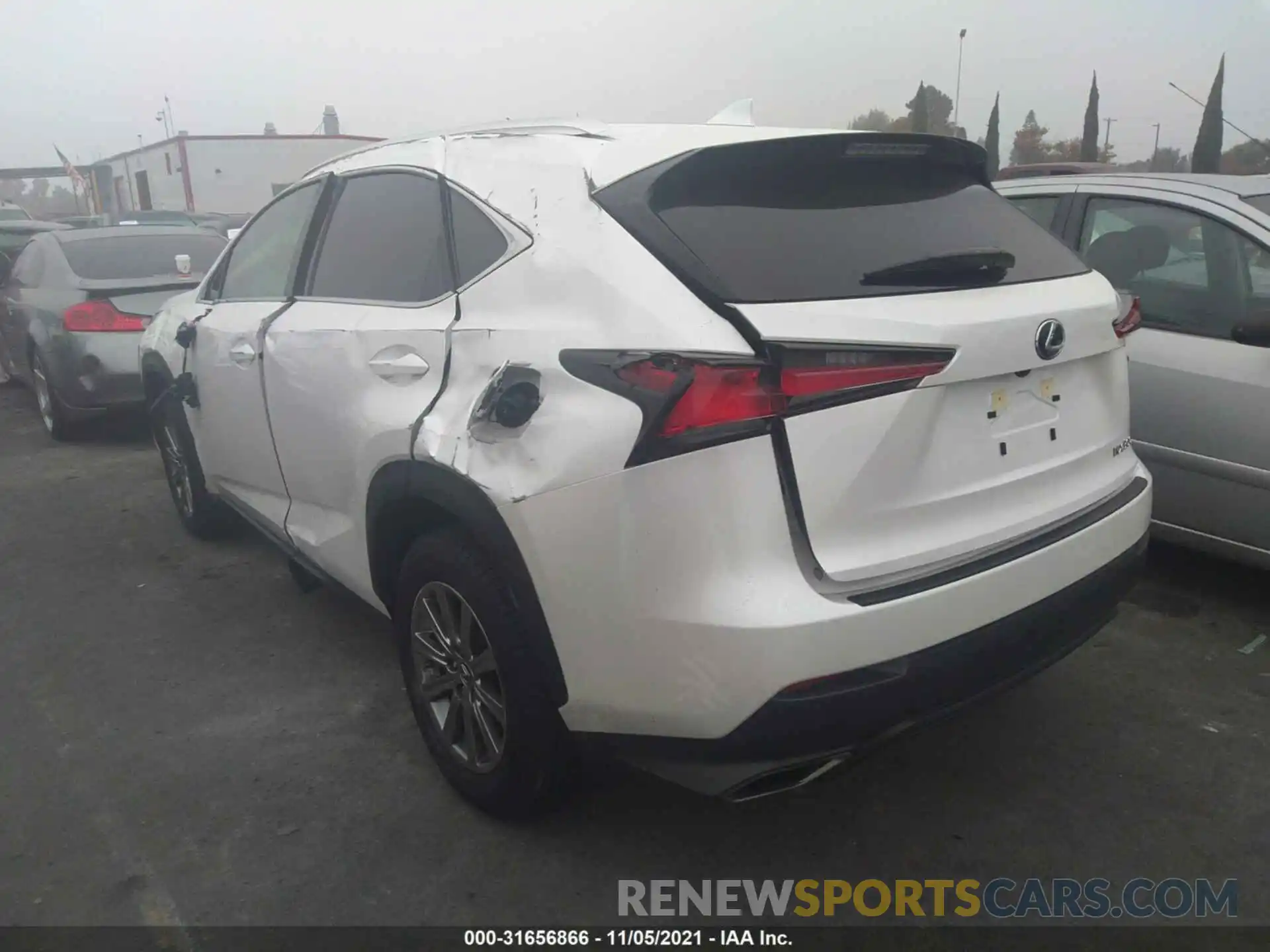 3 Фотография поврежденного автомобиля JTJAARBZ1L5019405 LEXUS NX 2020