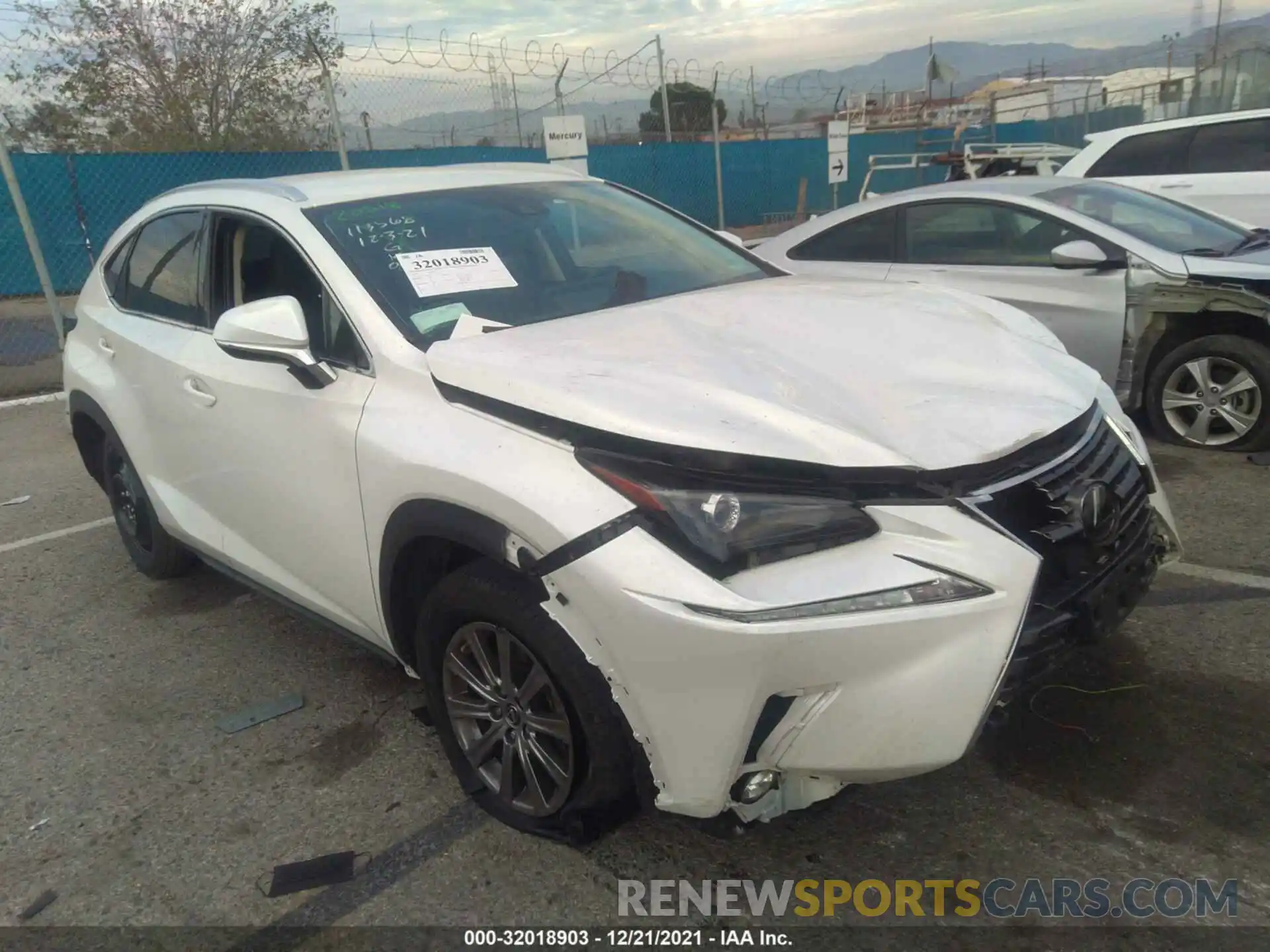 1 Photograph of a damaged car JTJAARBZ3L2159358 LEXUS NX 2020