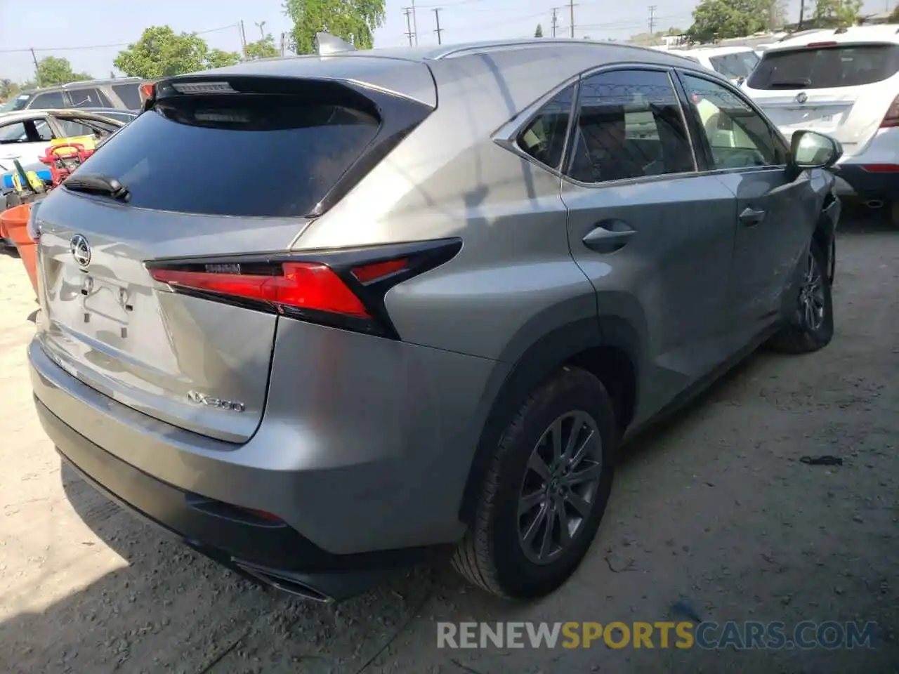 4 Фотография поврежденного автомобиля JTJAARBZ3L2161112 LEXUS NX 2020