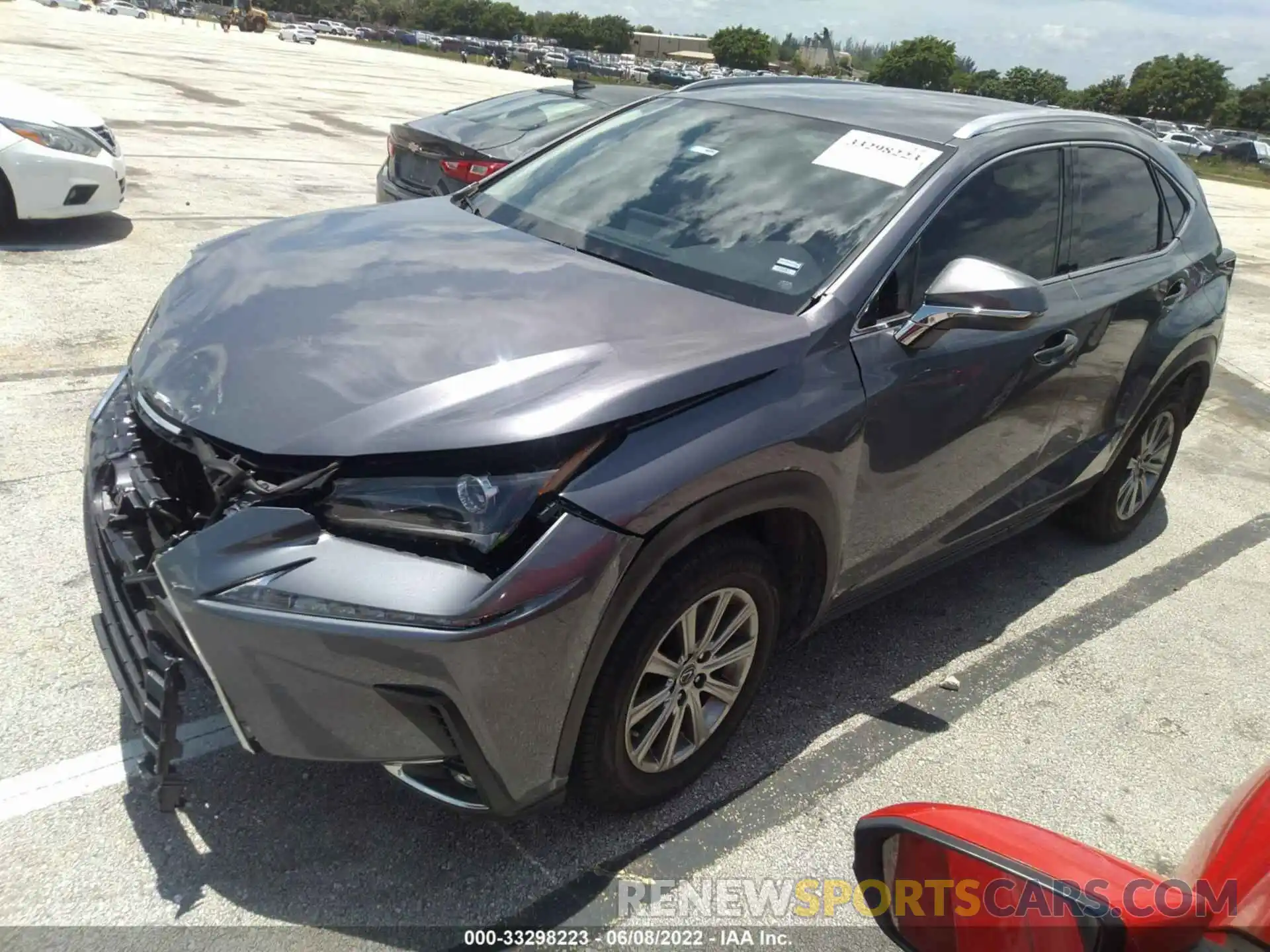 2 Фотография поврежденного автомобиля JTJAARBZ3L2173339 LEXUS NX 2020