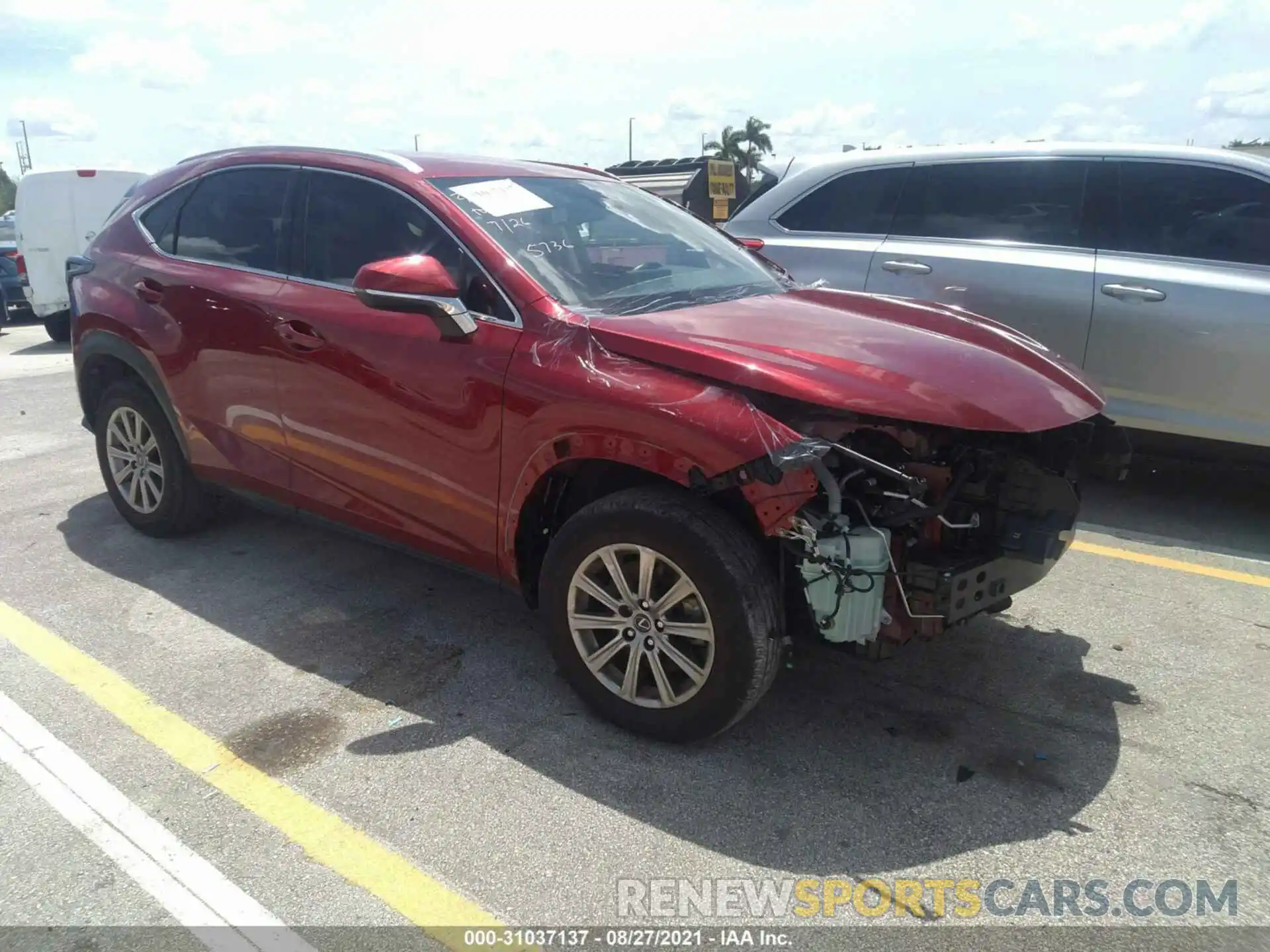 1 Photograph of a damaged car JTJAARBZ3L5003433 LEXUS NX 2020