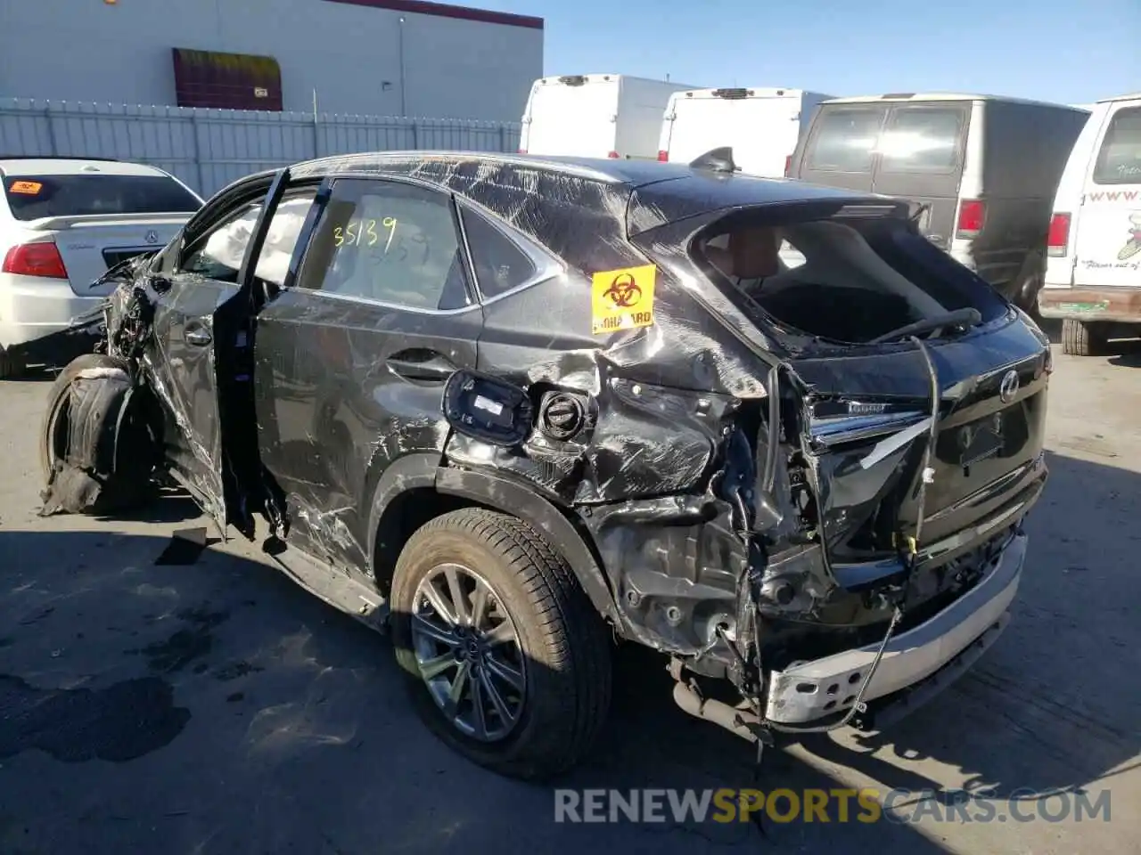 3 Photograph of a damaged car JTJAARBZ5L2178266 LEXUS NX 2020