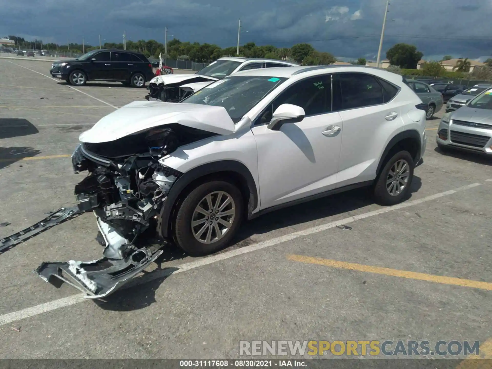 2 Фотография поврежденного автомобиля JTJAARBZ5L5015373 LEXUS NX 2020