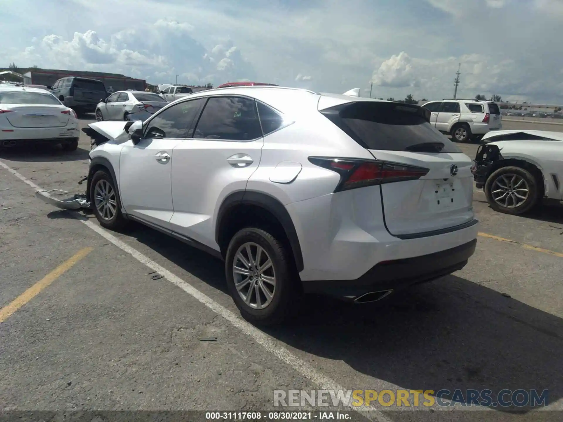 3 Фотография поврежденного автомобиля JTJAARBZ5L5015373 LEXUS NX 2020