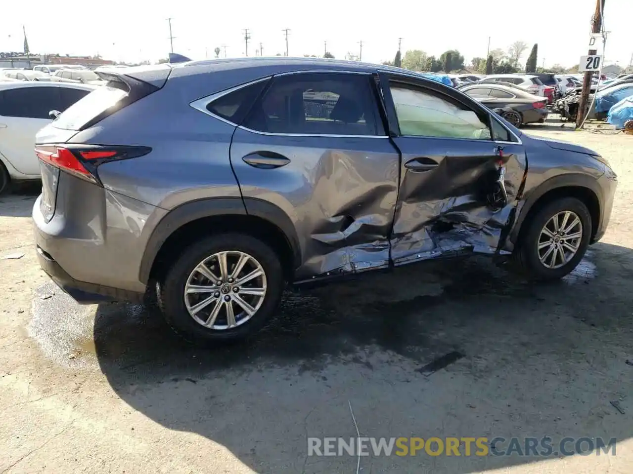 3 Фотография поврежденного автомобиля JTJAARBZ6L2165655 LEXUS NX 2020