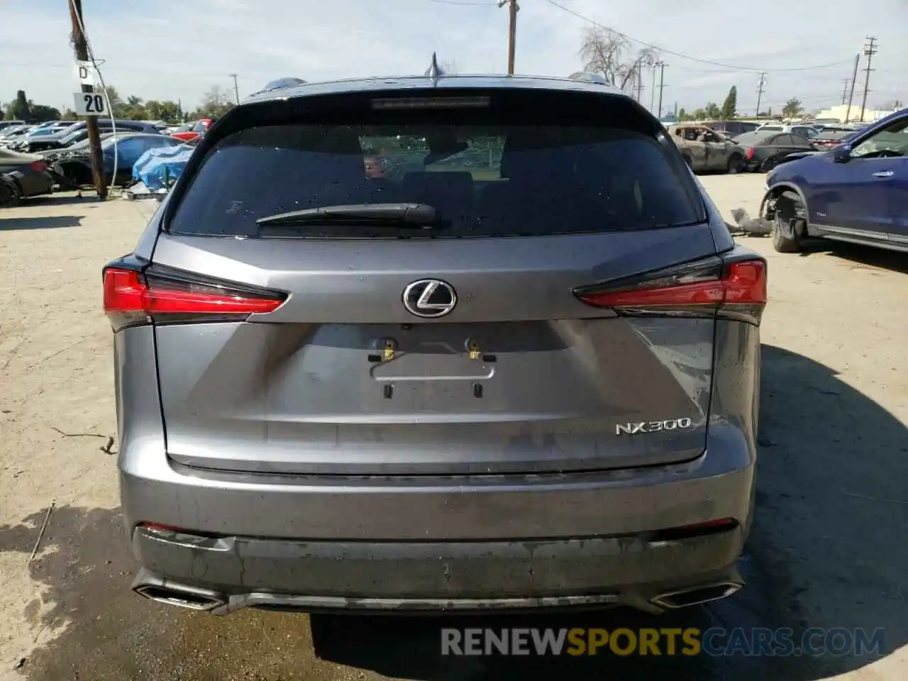 6 Фотография поврежденного автомобиля JTJAARBZ6L2165655 LEXUS NX 2020