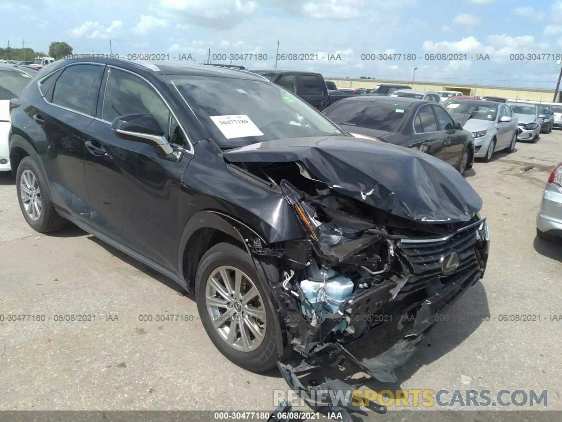 1 Photograph of a damaged car JTJAARBZ6L2166966 LEXUS NX 2020