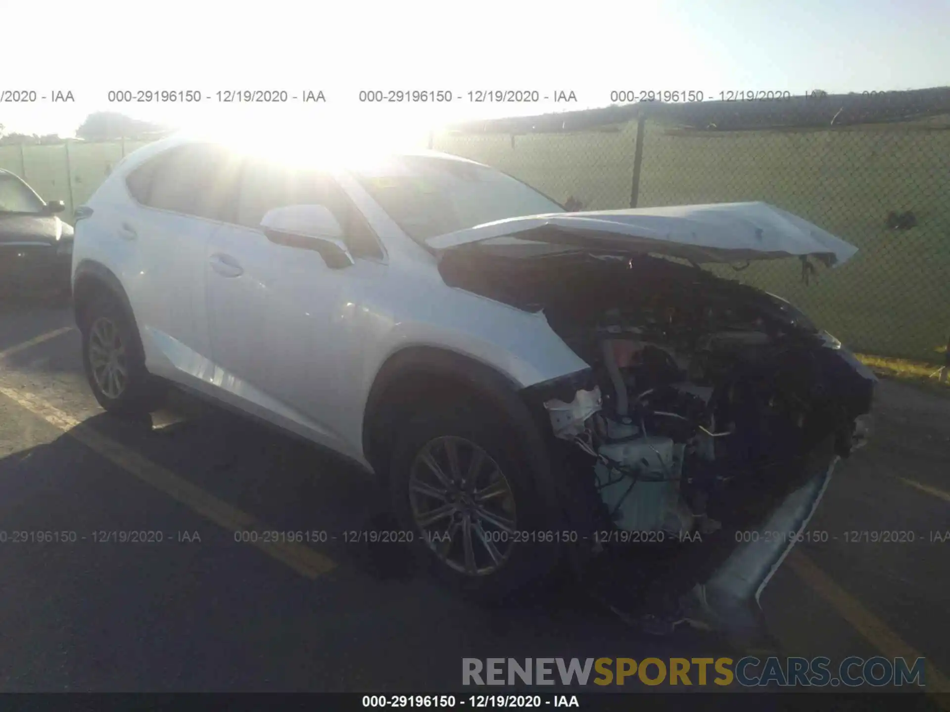 1 Photograph of a damaged car JTJAARBZ6L5001207 LEXUS NX 2020