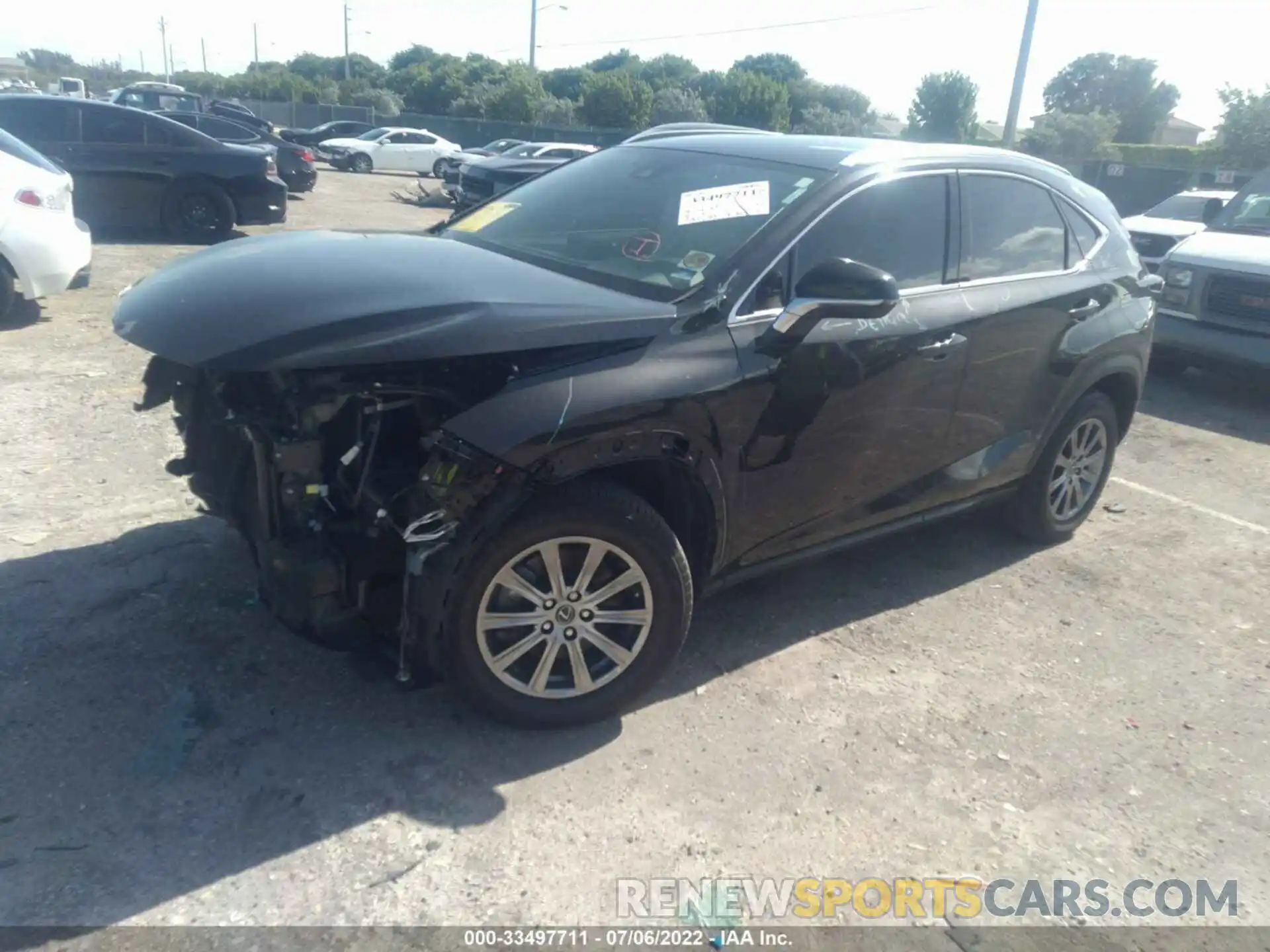 2 Photograph of a damaged car JTJAARBZ7L2158388 LEXUS NX 2020